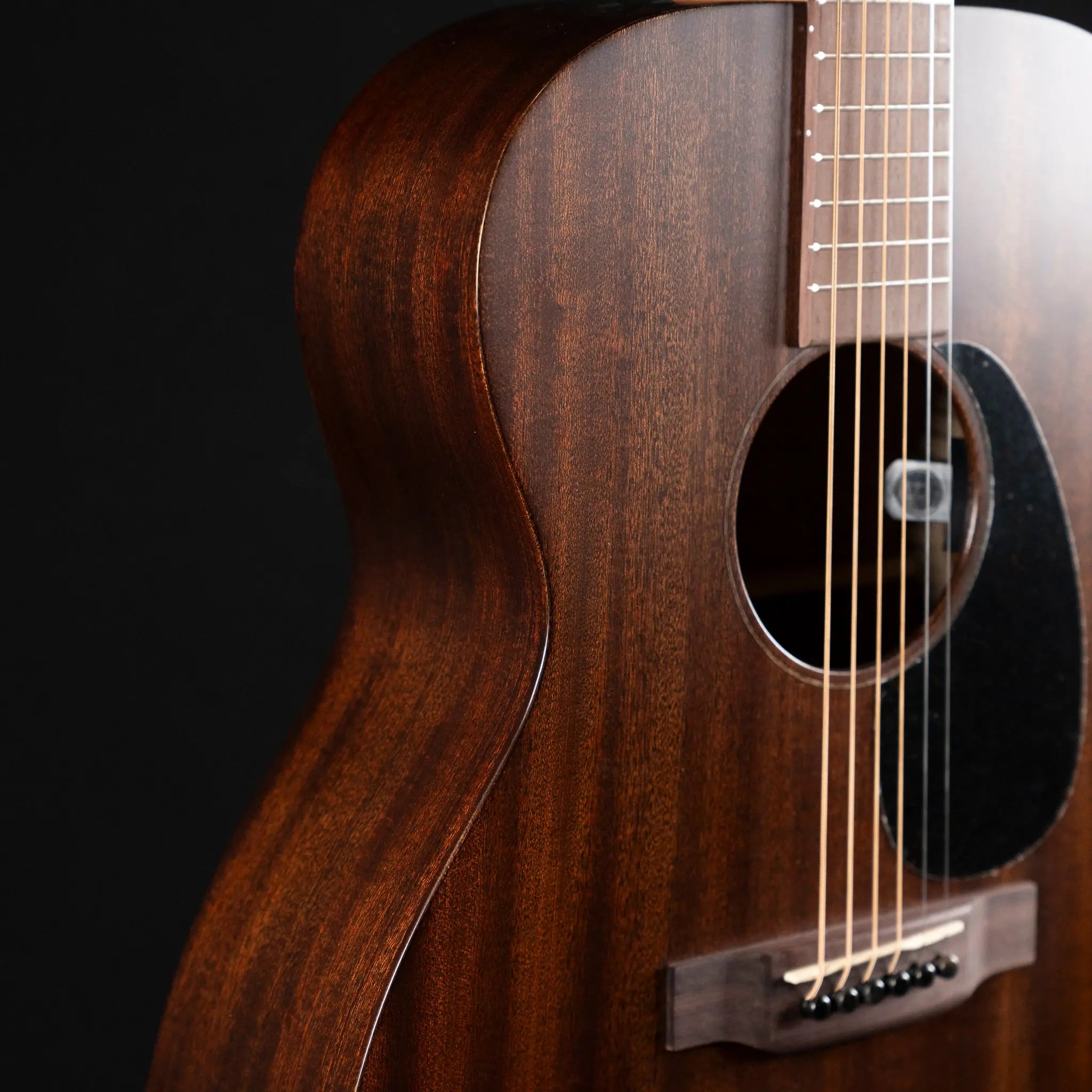 Martin 000-10E Retro Sapele Acoustic/Electric Guitar - Dark Mahogany Martin Guitars