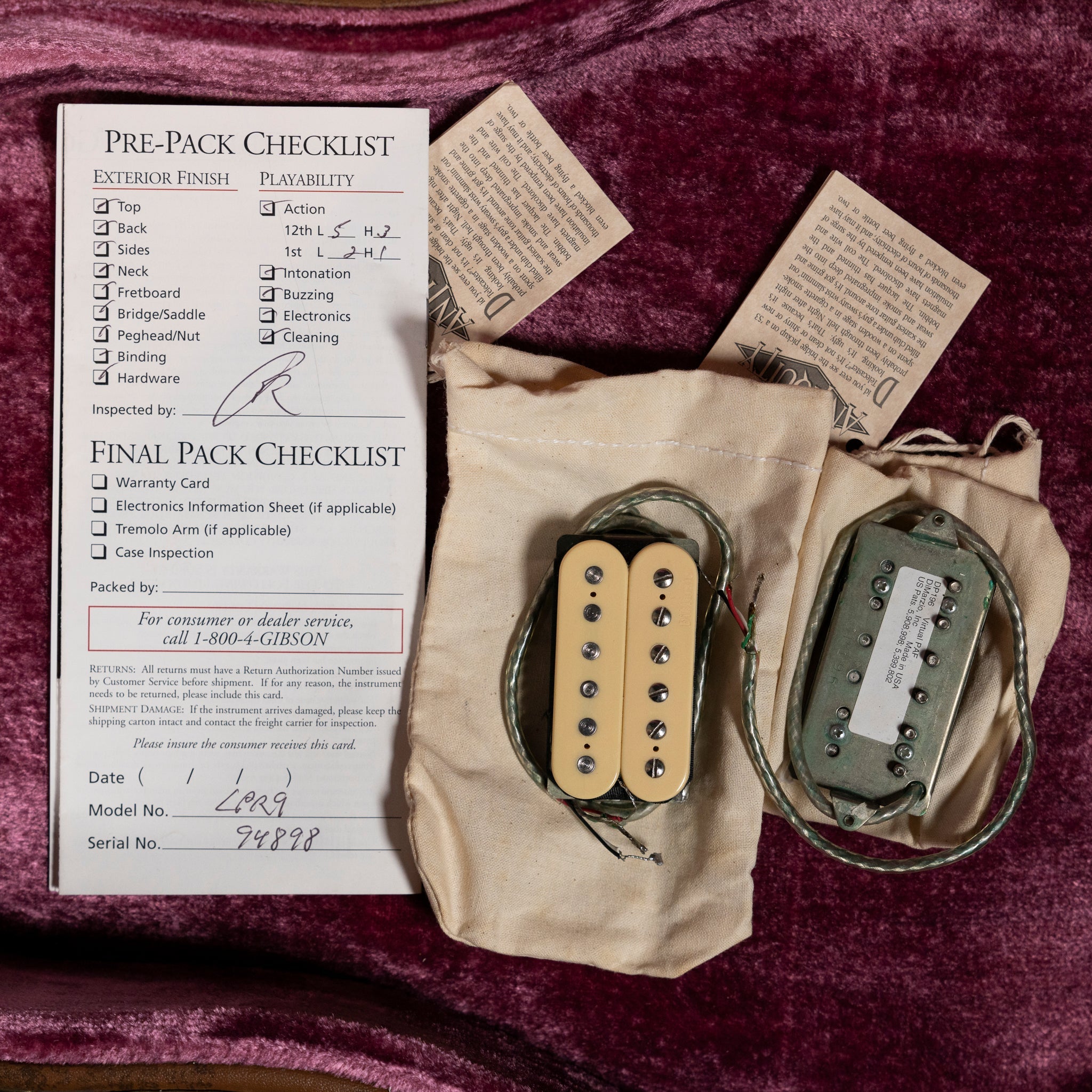 2004 Gibson Custom 1959 Les Paul Standard VOS – Bourbon Burst Gibson