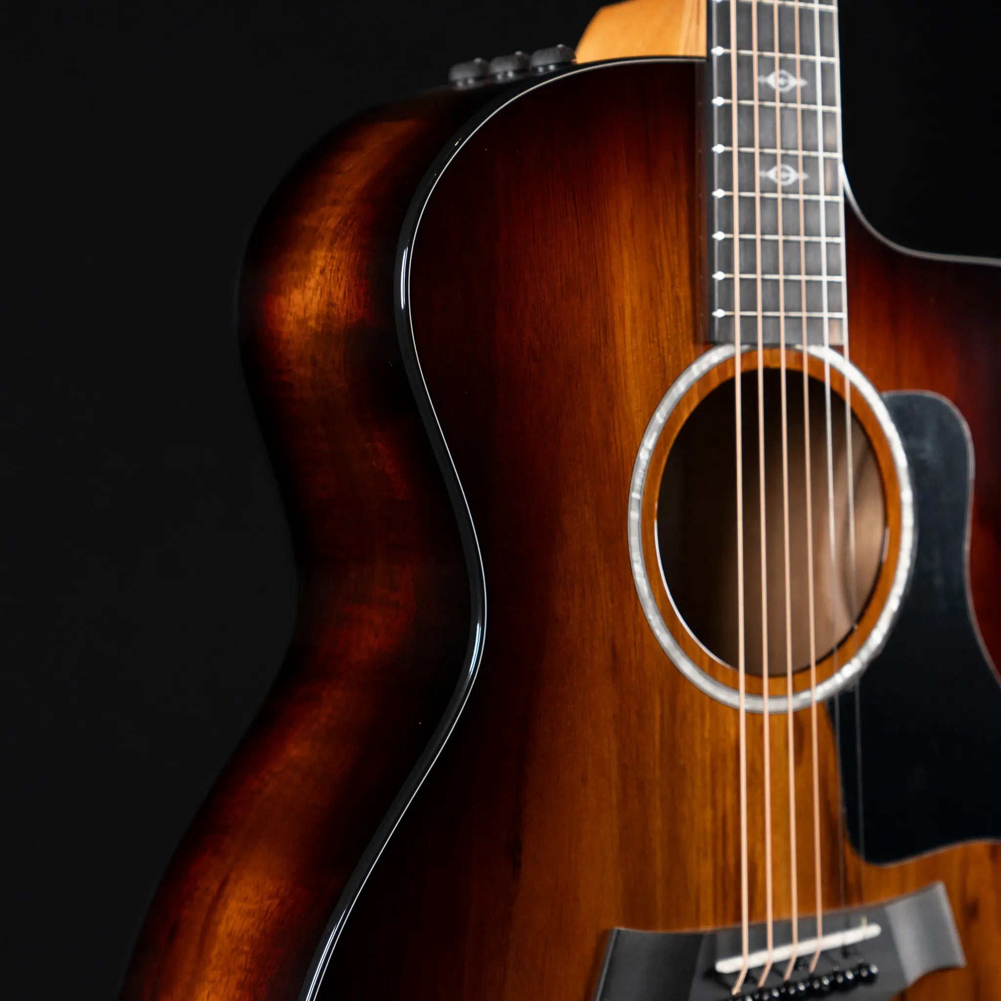 Taylor 224ce-K DLX Acoustic Guitar - Shaded Edge Burst - Midwood Guitar