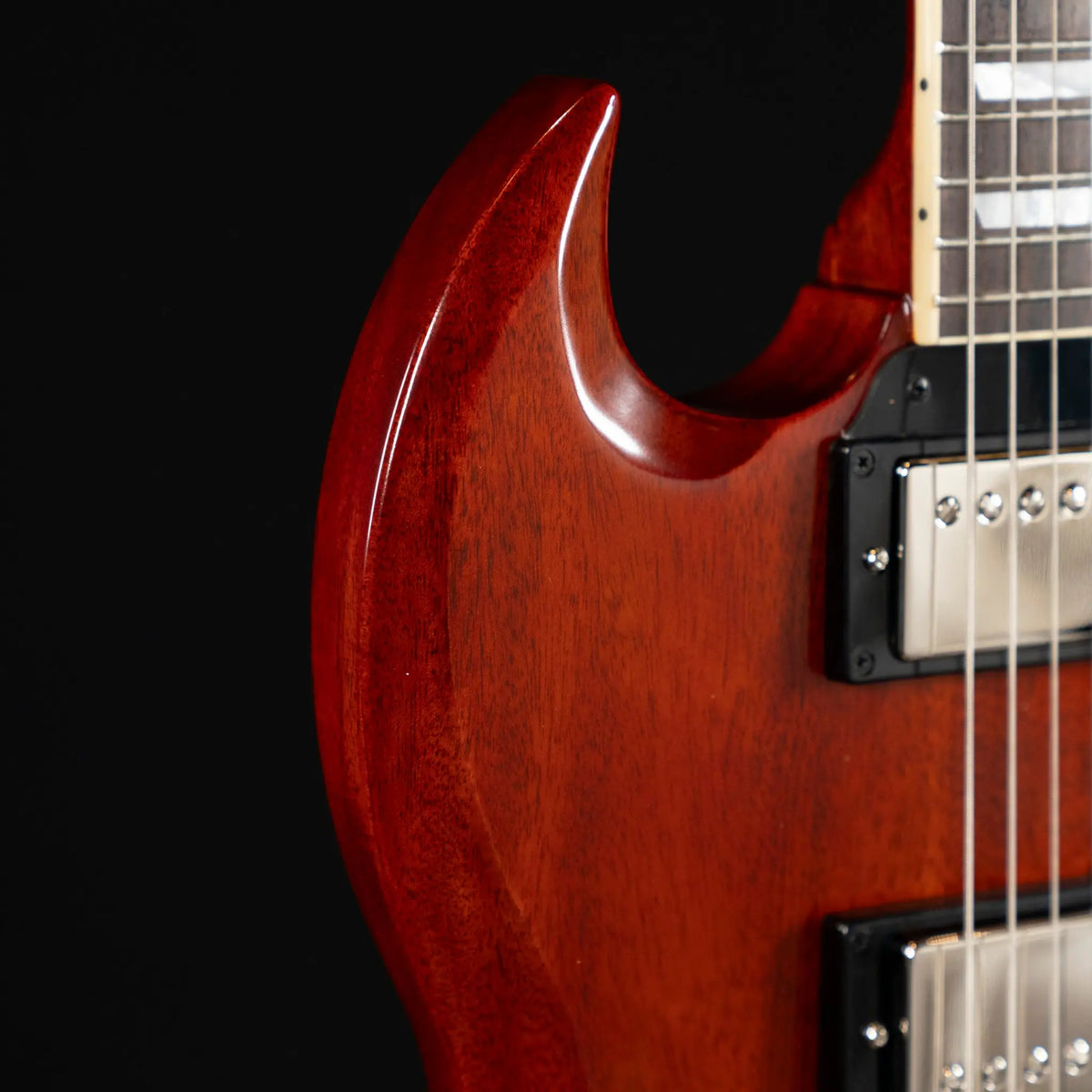 Epiphone Inspired by Gibson Custom 1964 SG Standard with Maestro Vibrola Reissue - Cherry Red - Midwood Guitar