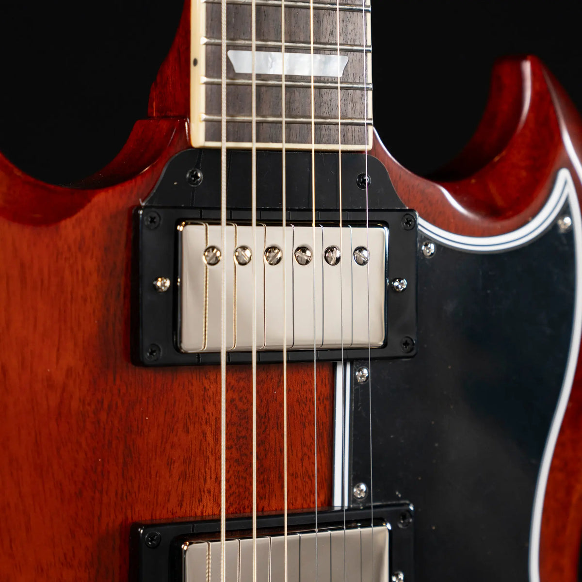 Epiphone Inspired by Gibson Custom 1964 SG Standard with Maestro Vibrola Reissue - Cherry Red - Midwood Guitar