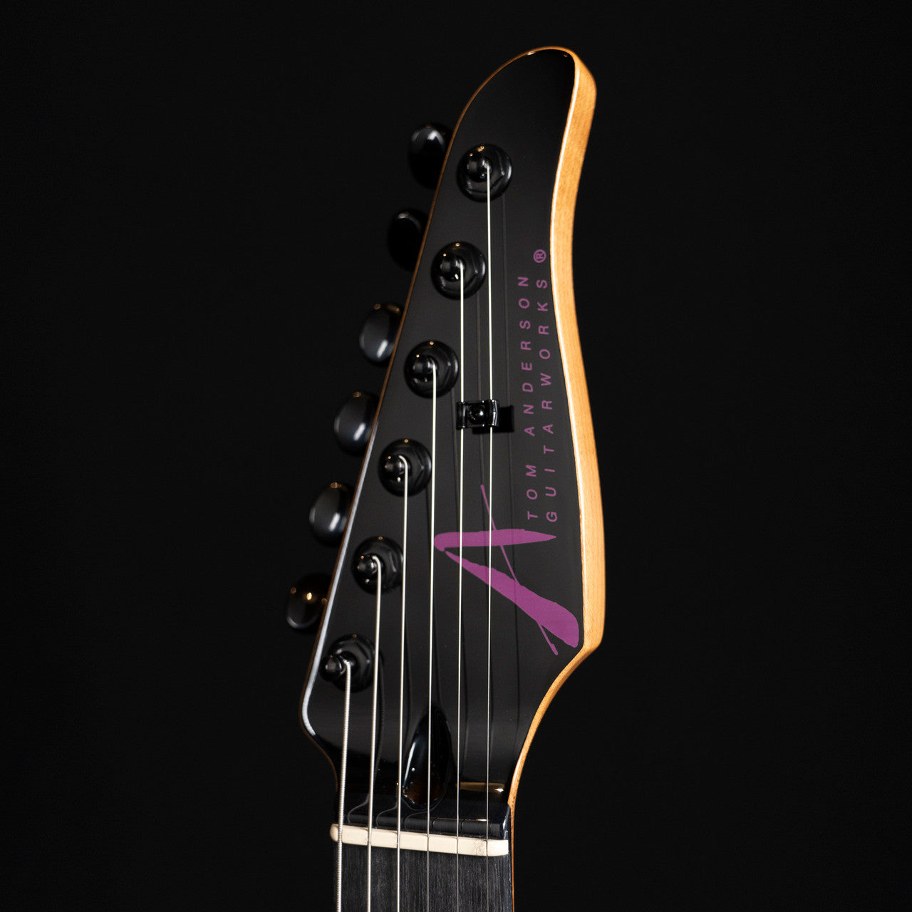 Tom Anderson Angel Electric Guitar- Cosmic Purple Double Wipeout - Quilt Maple on Limba
