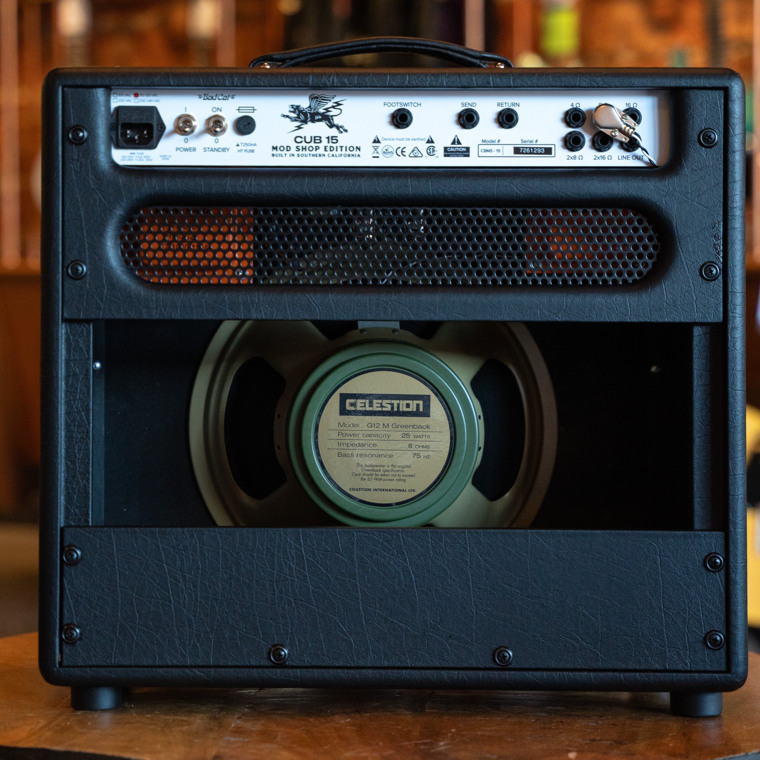 Bad Cat Cub 15 Mod Shop Combo Amplifier BadCat Amps