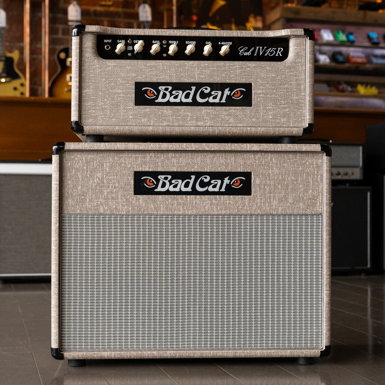 Bad Cat Cub IV 15R Tube Amp Head and Matching 1x12" Cabinet - Custom Tolex (2022)