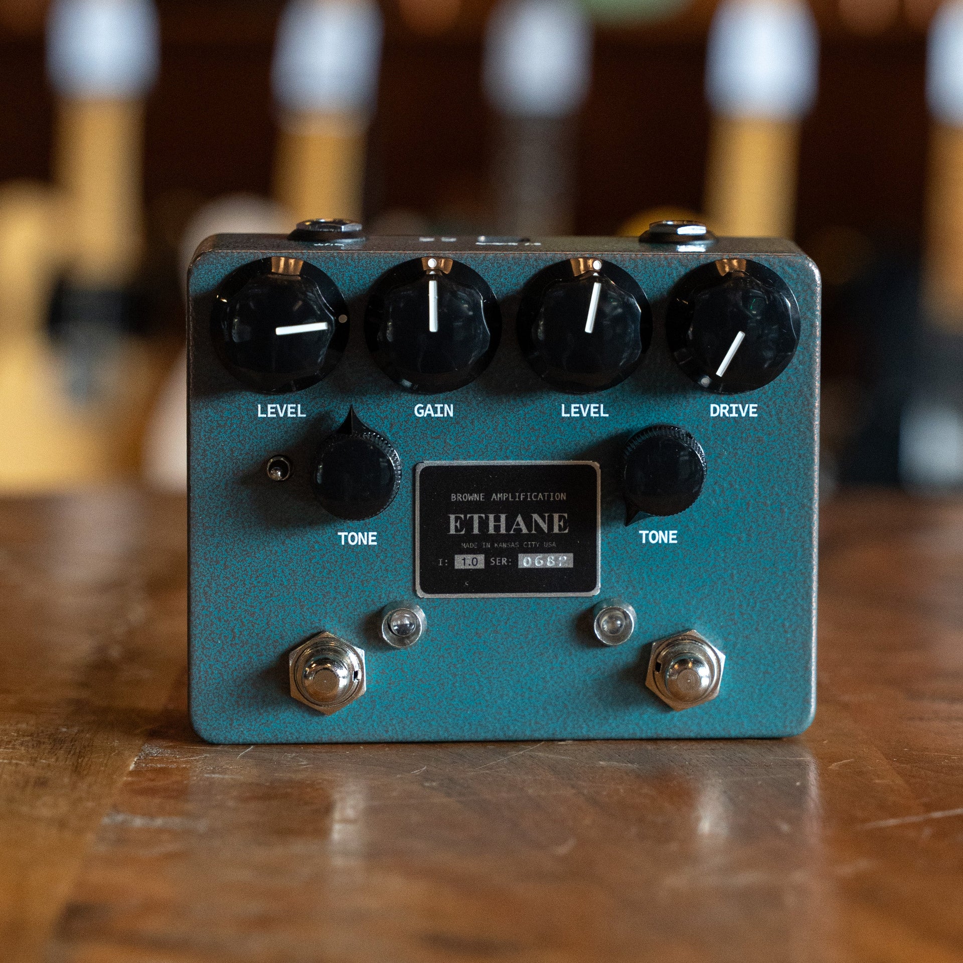 Browne Amplification Ethane Dual Overdrive - Aqua Copper Vein Browne Amplification