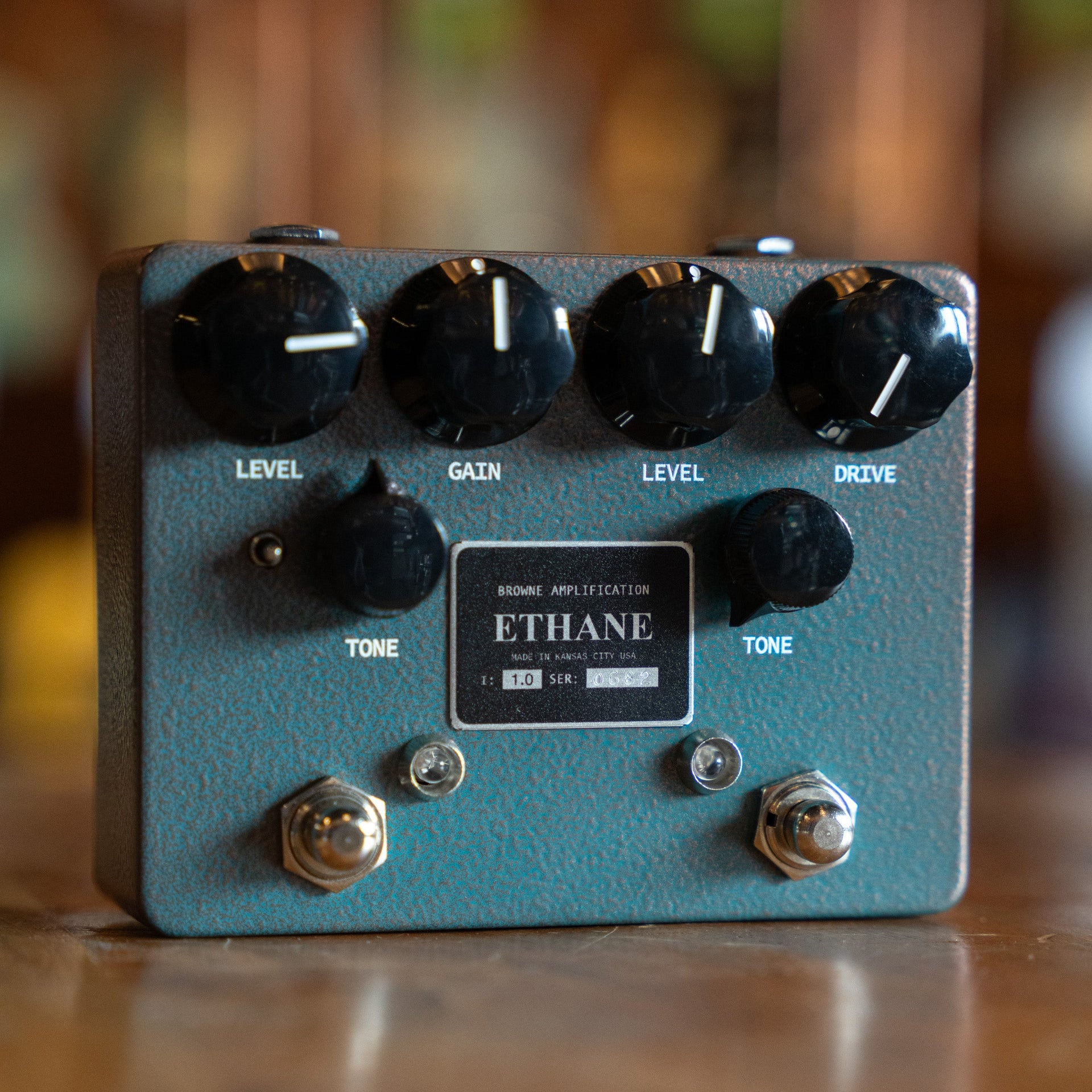 Browne Amplification Ethane Dual Overdrive - Aqua Copper Vein Browne Amplification