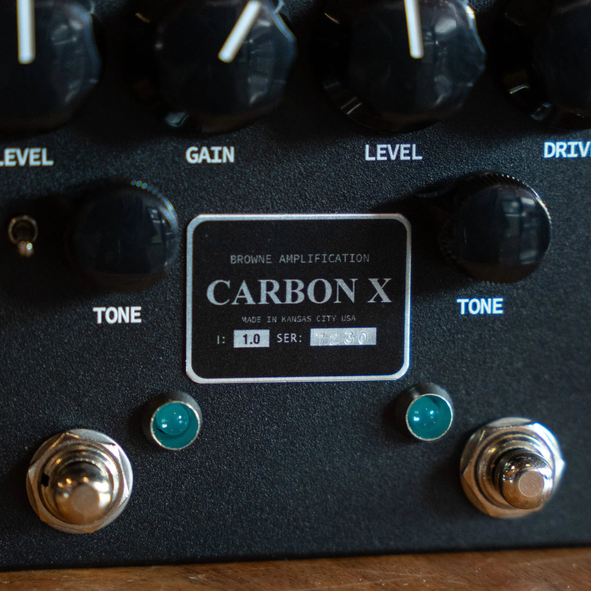 Browne Amplification Carbon X Dual Overdrive - Black Browne Amplification