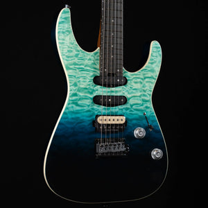 Charvel Pro-Mod Plus Dinky DK24 HSS 2PT QM - Blue Curaçao