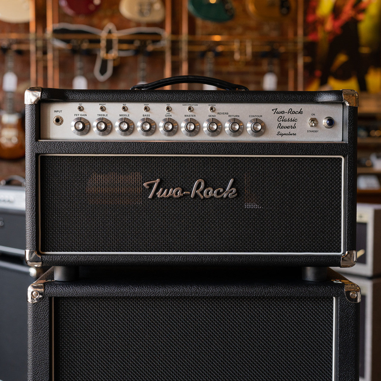 Two-Rock Classic Reverb Signature 100/50 Head Black & Silver