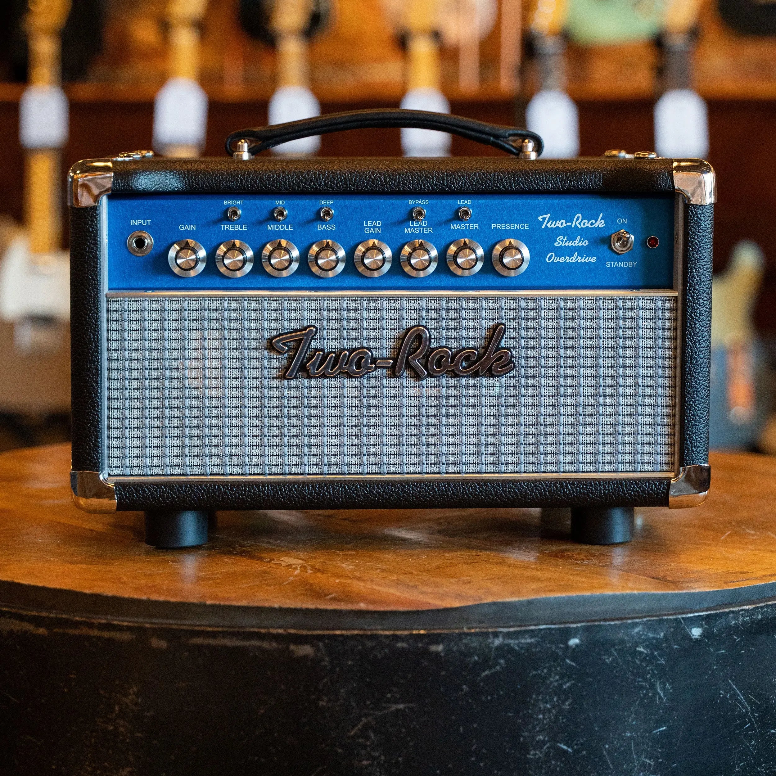 Two-Rock Studio Overdrive Head Black Bronco W/Blue Faceplate Two-Rock Amps