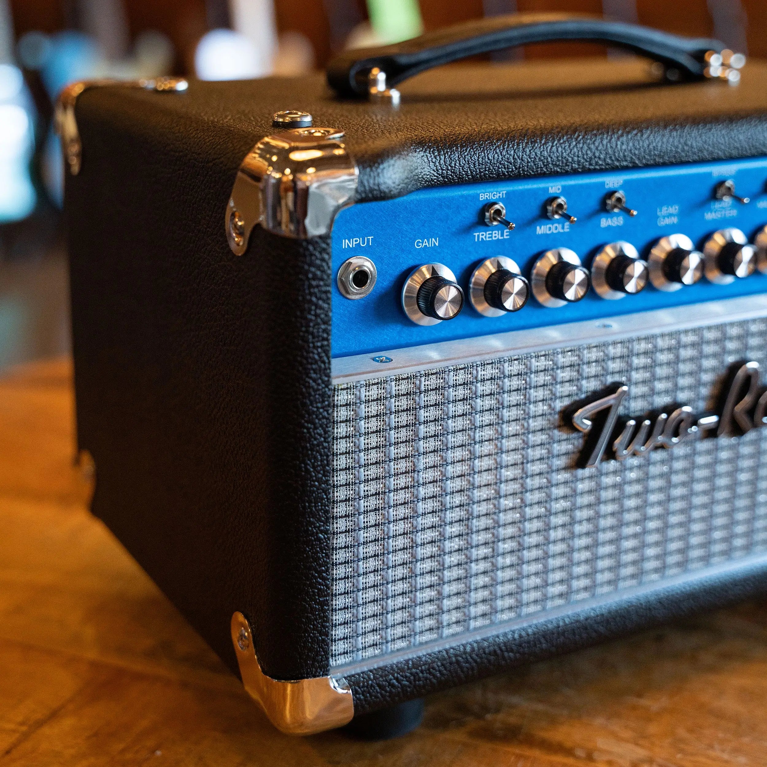 Two-Rock Studio Overdrive Head Black Bronco W/Blue Faceplate Two-Rock Amps