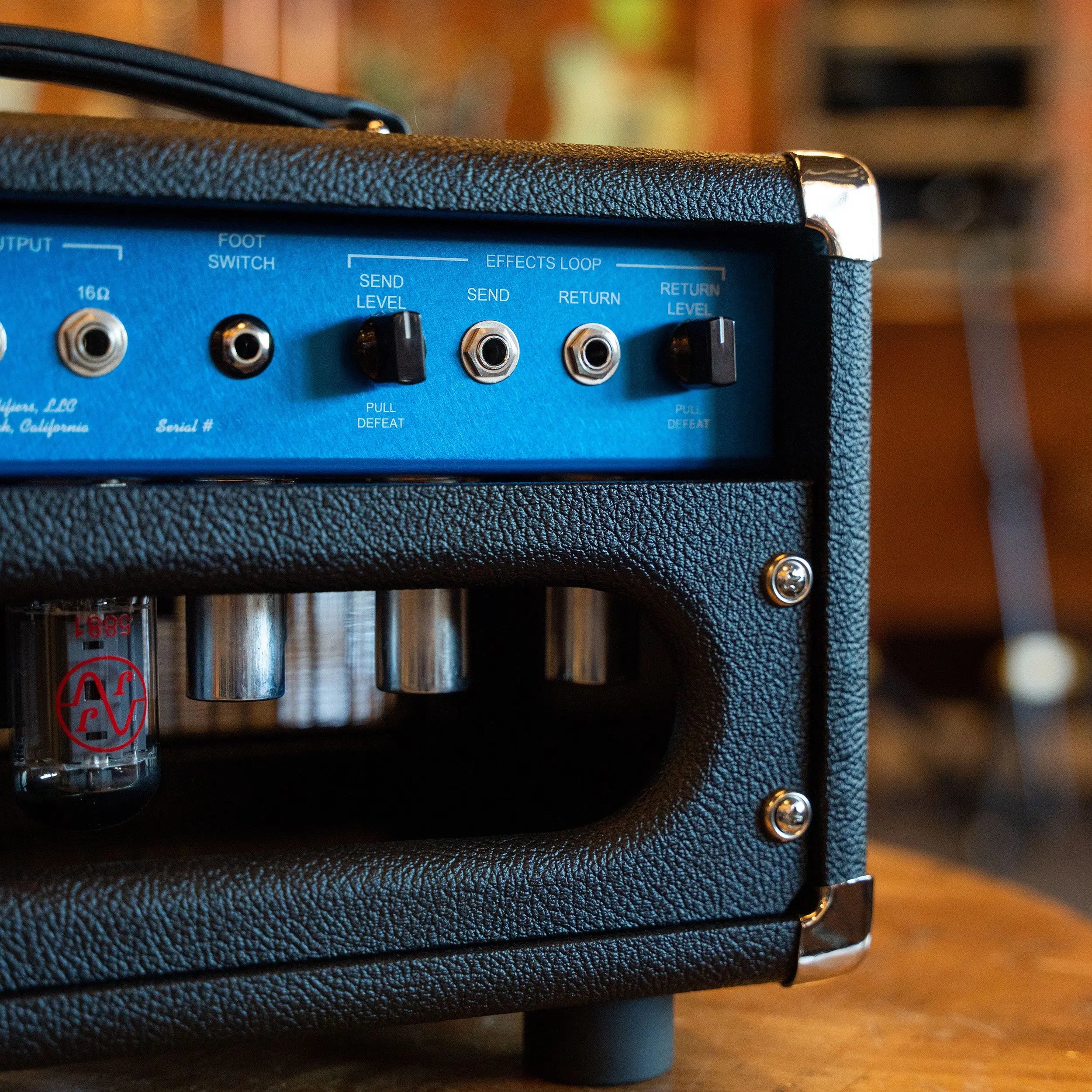 Two-Rock Studio Overdrive Head Black Bronco W/Blue Faceplate Two-Rock Amps