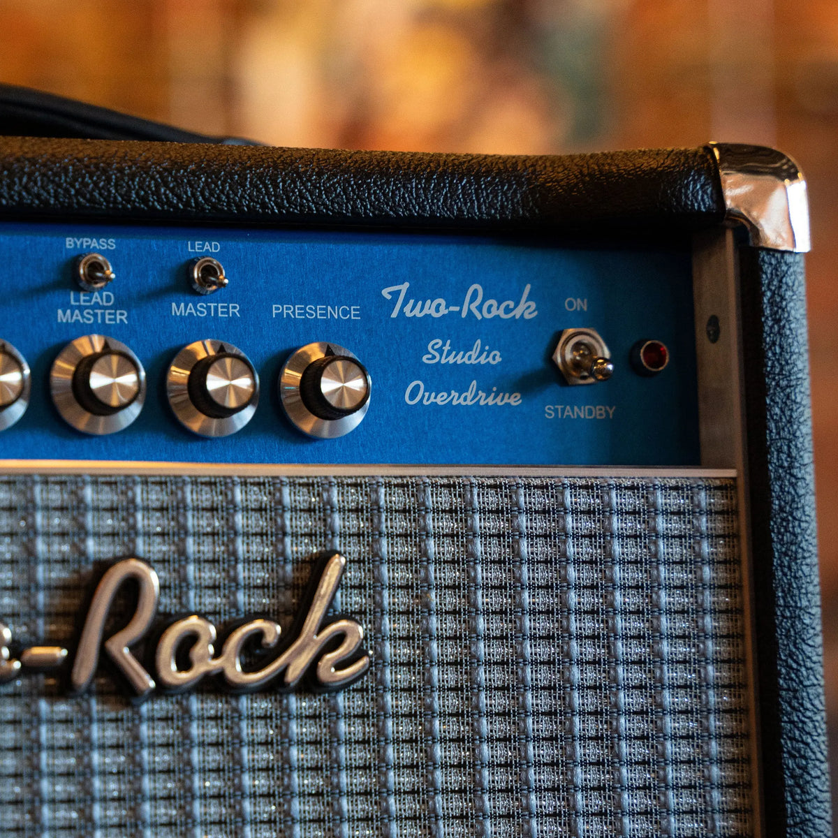 Two-Rock Studio Overdrive Combo Black Bronco W/Blue Faceplate Two-Rock Amps