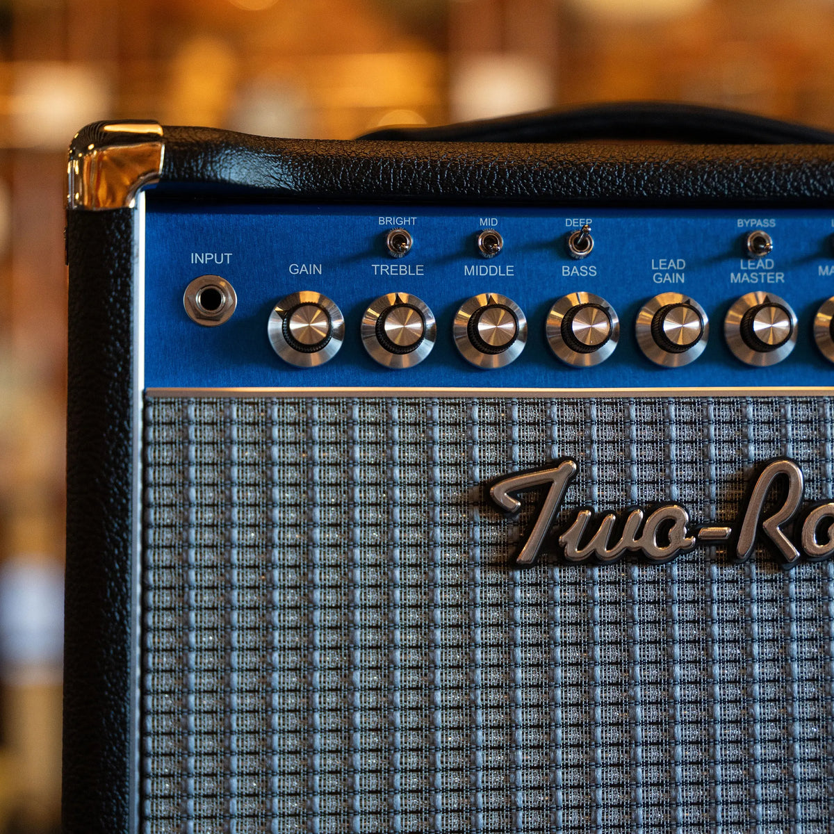 Two-Rock Studio Overdrive Combo Black Bronco W/Blue Faceplate Two-Rock Amps