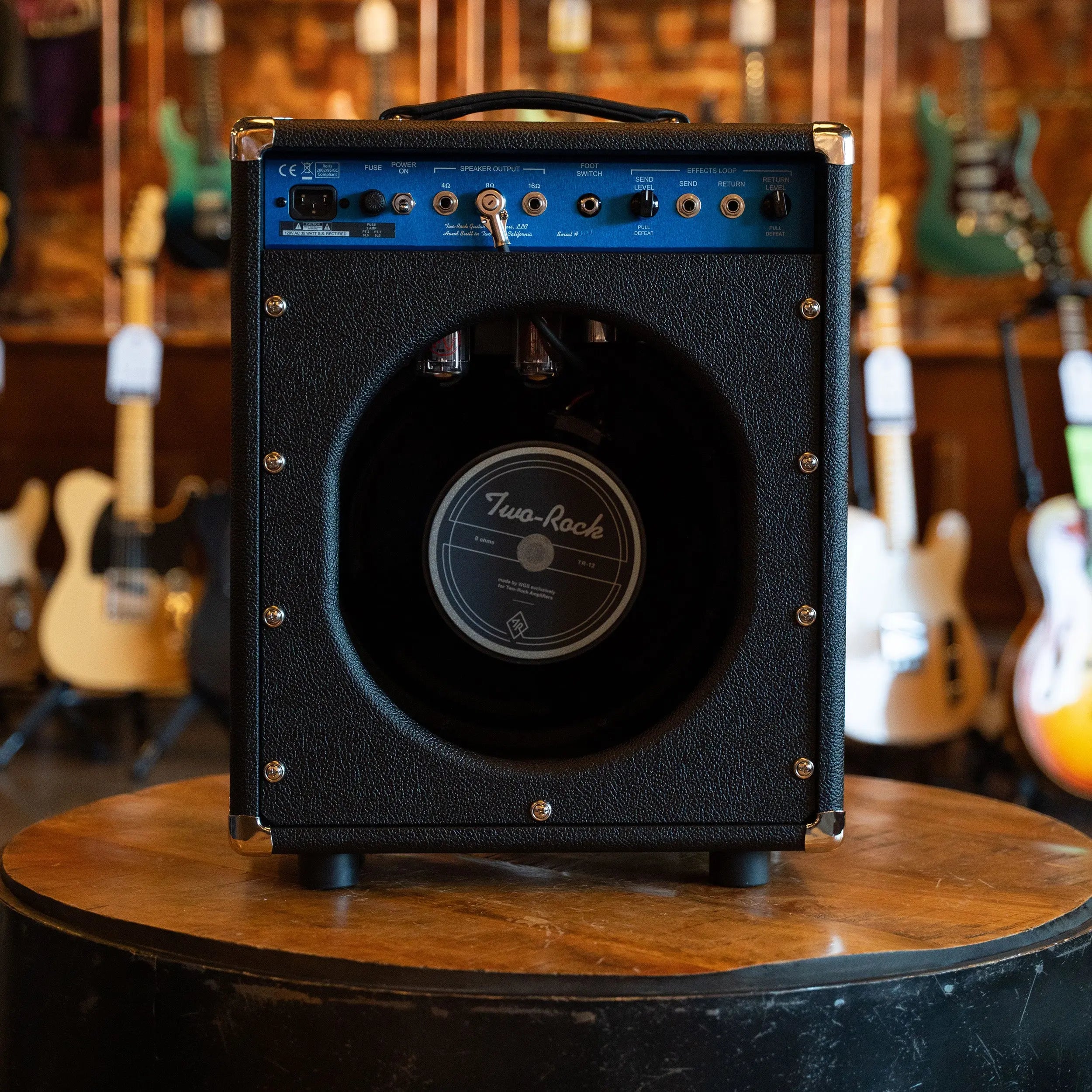 Two-Rock Studio Overdrive Combo Black Bronco W/Blue Faceplate Two-Rock Amps