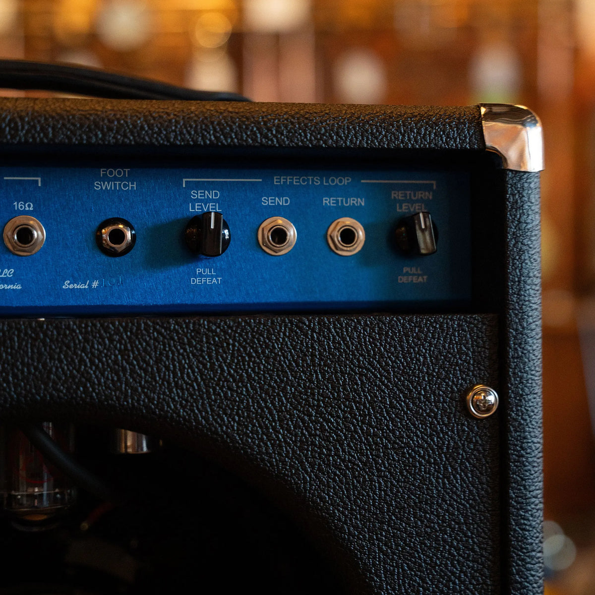 Two-Rock Studio Overdrive Combo Black Bronco W/Blue Faceplate Two-Rock Amps
