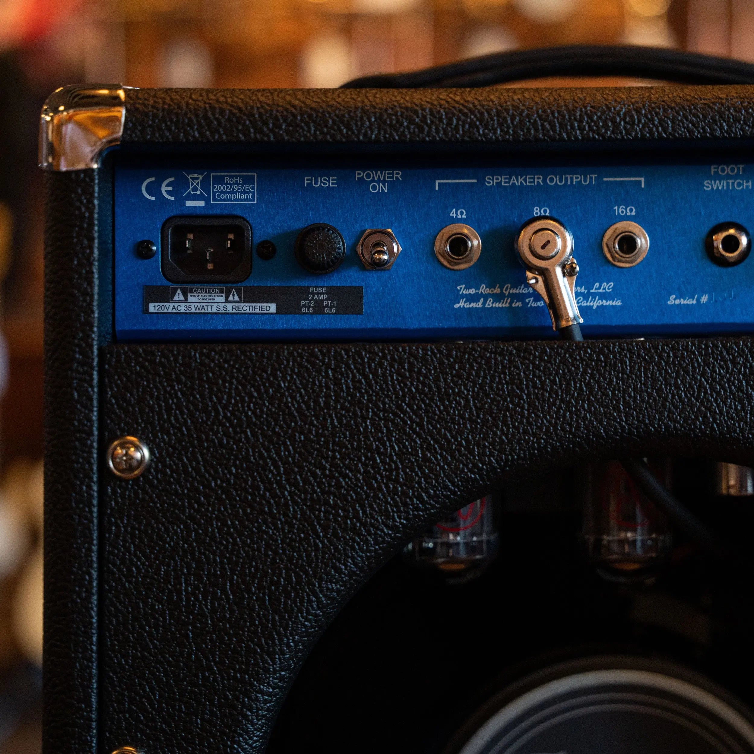 Two-Rock Studio Overdrive Combo Black Bronco W/Blue Faceplate Two-Rock Amps