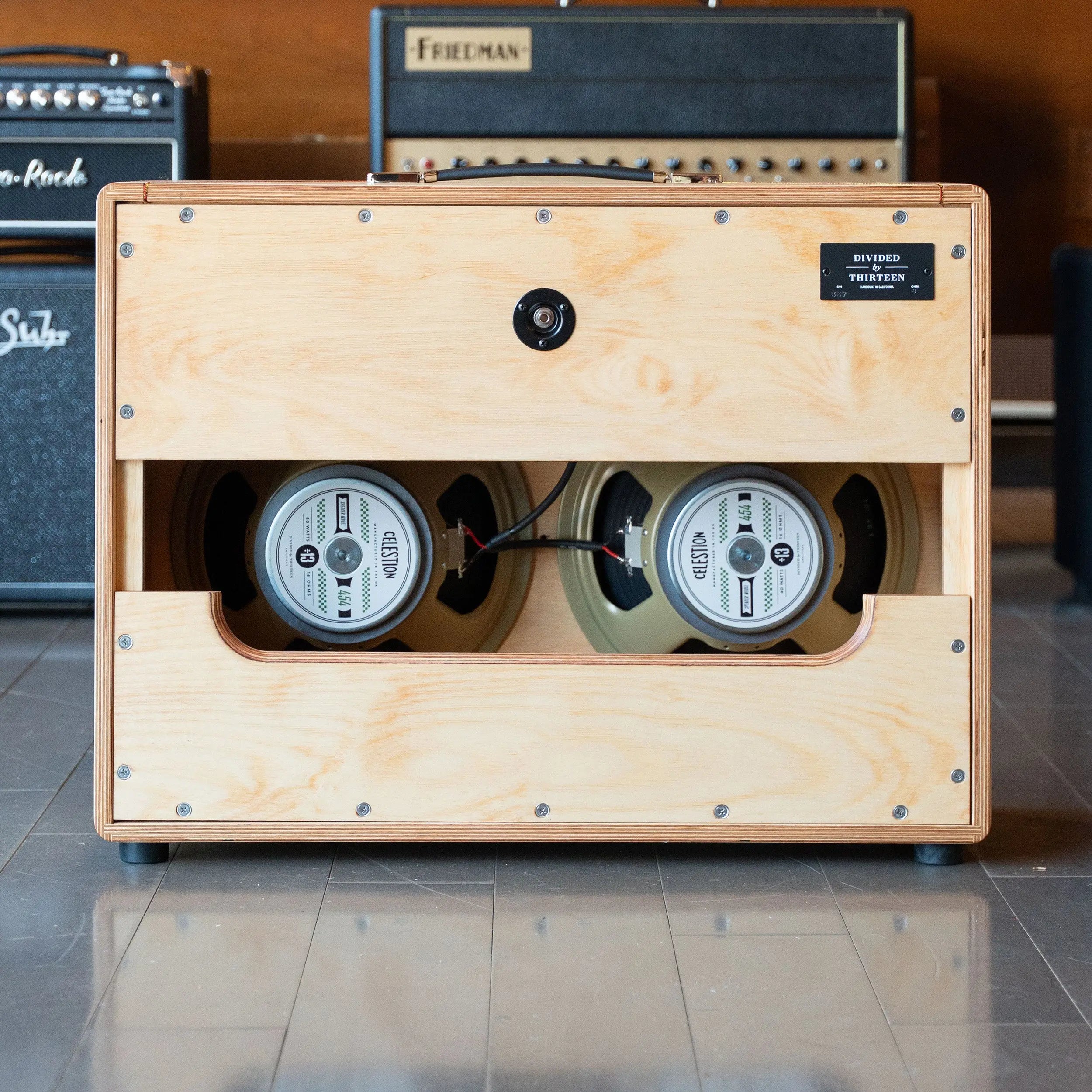 Divided By 13 BW1969 Head & Matching 2 x 12 Cab- Natural Wood, Golden Pecan Stain Divided By 13