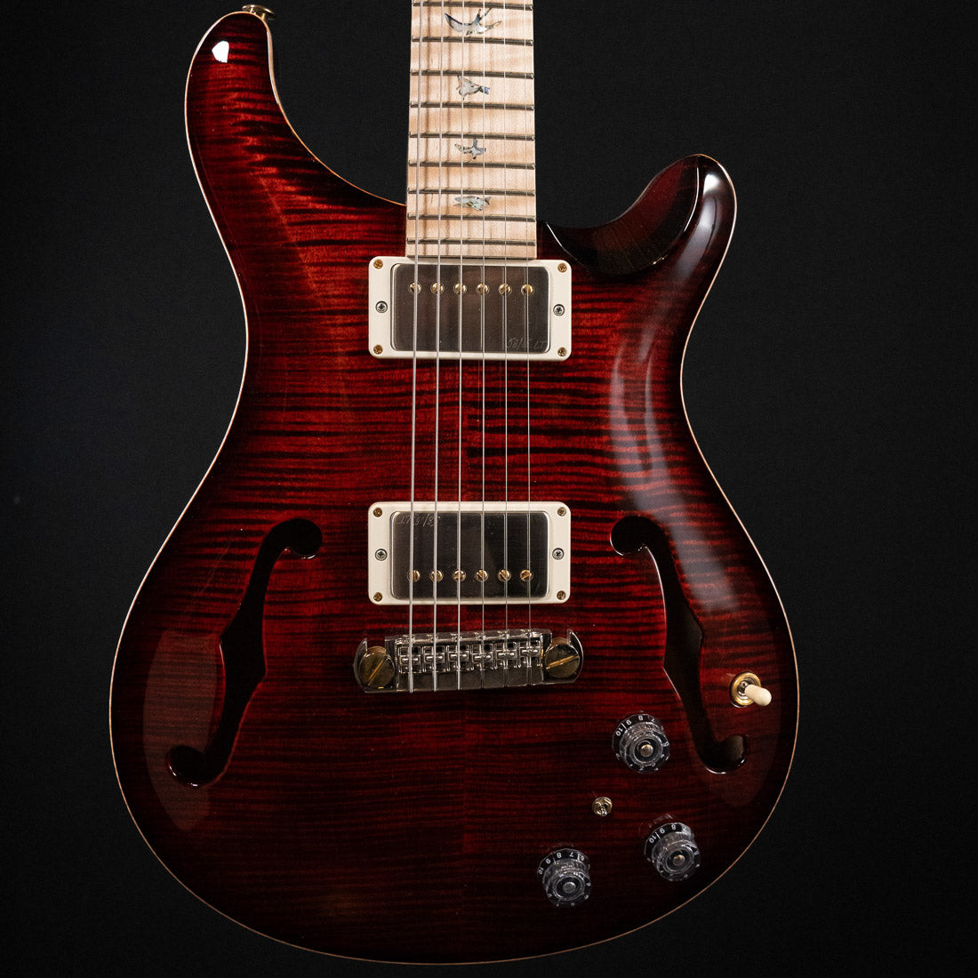 Preowned 2022 PRS HB II Wood Library Limited Fire Burst Red-Flamed Maple Neck - Midwood Guitar