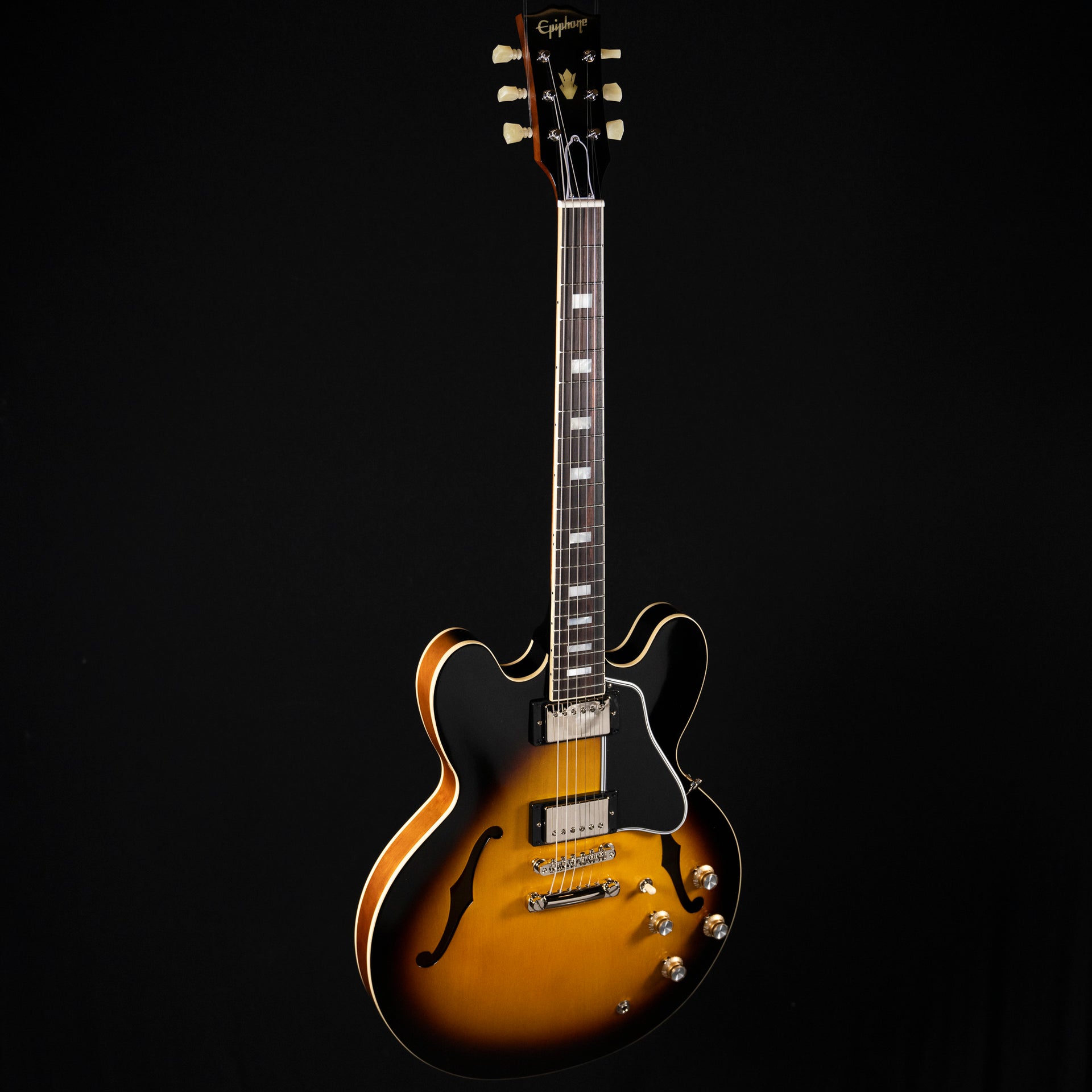 Epiphone Inspired by Gibson Custom 1962 ES-335 Reissue Electric Guitar - Vintage Burst - Midwood Guitar