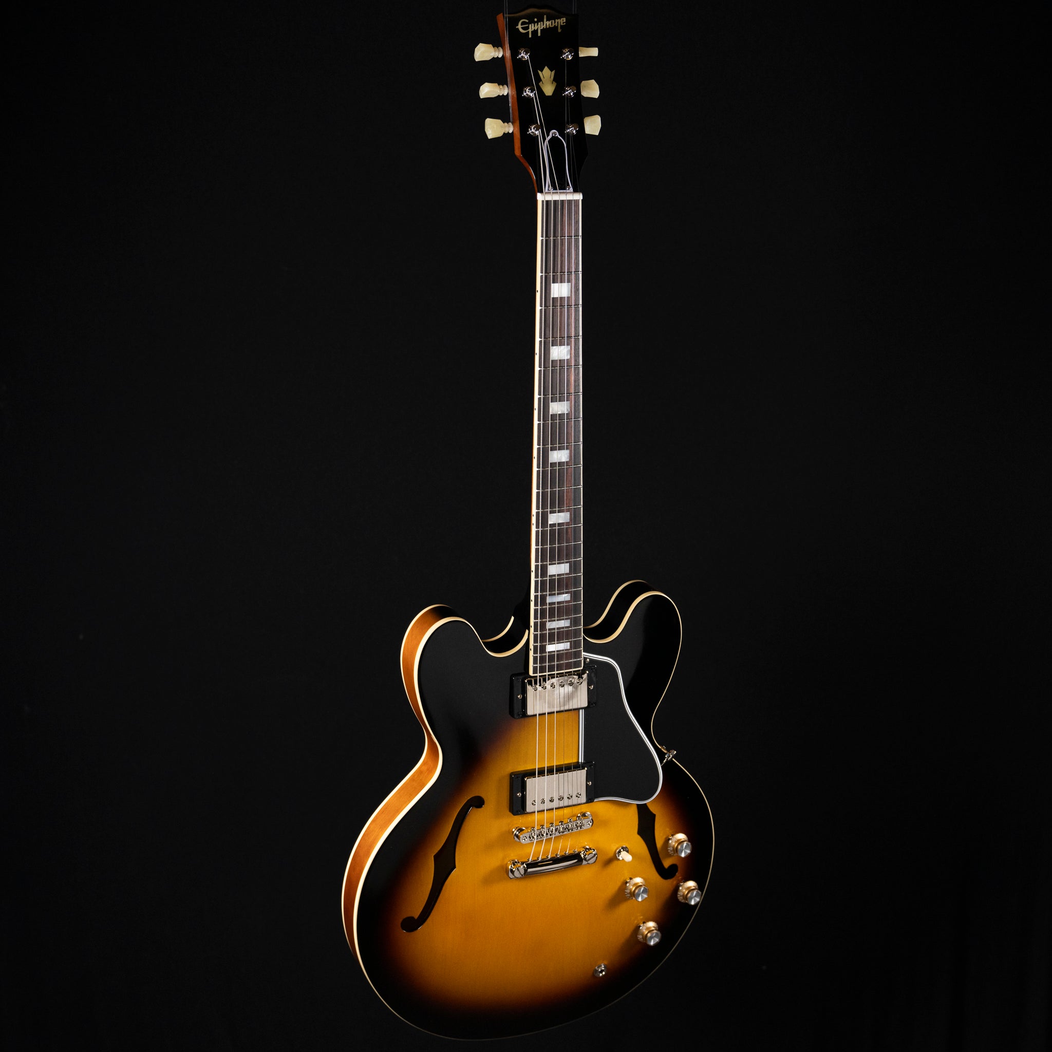 Epiphone Inspired by Gibson Custom 1962 ES-335 Reissue Electric Guitar - Vintage Burst - Midwood Guitar