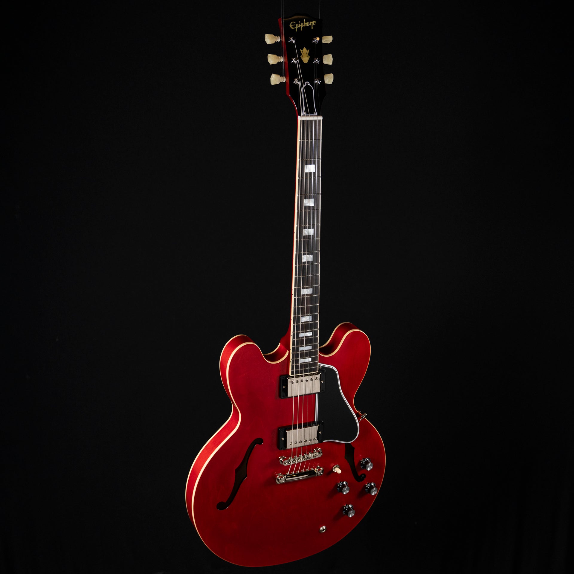 Epiphone Inspired by Gibson Custom 1962 ES-335 Reissue Electric Guitar - Sixties Cherry - Midwood Guitar