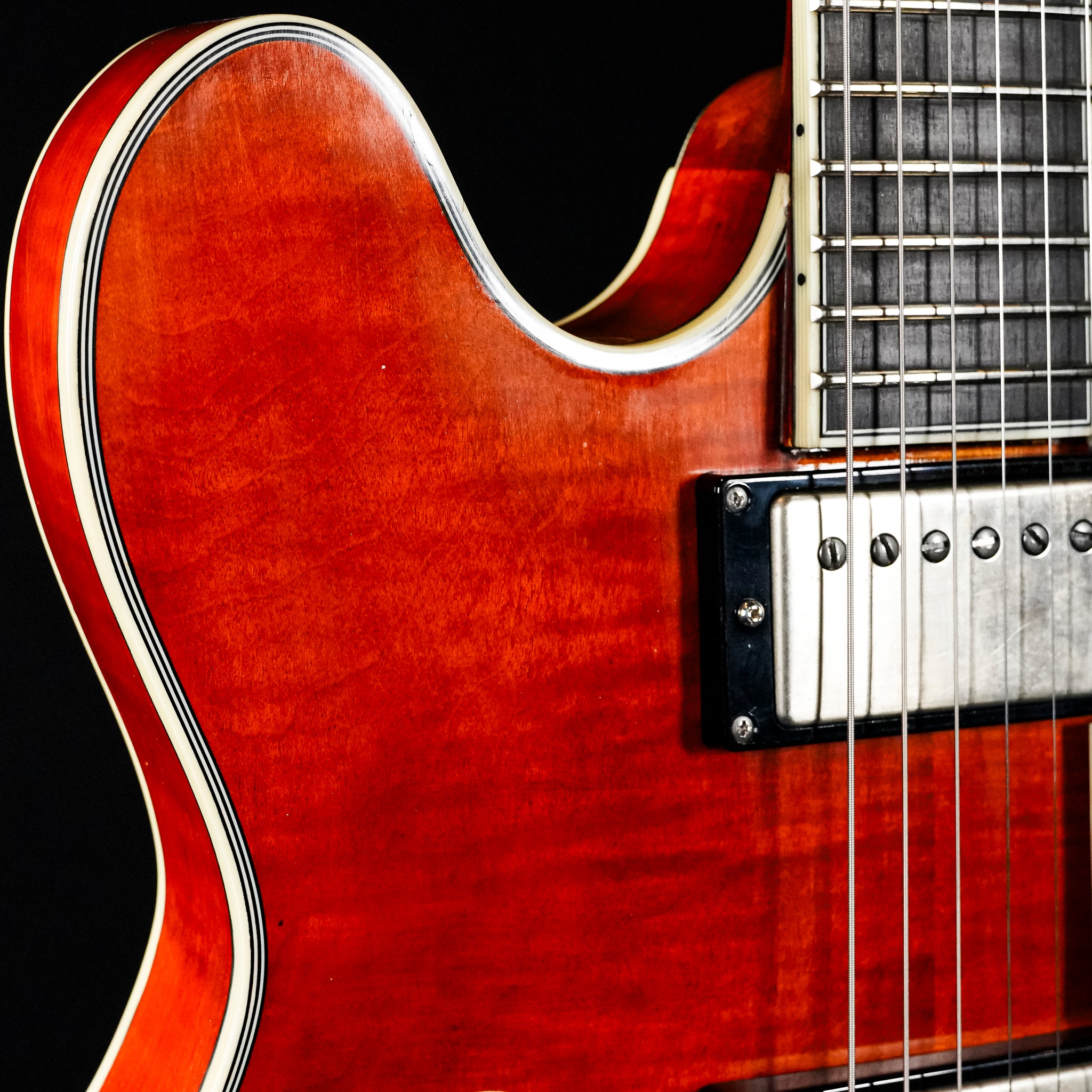 2025 Eastman T59/TV Semi-Hollow Electric Guitar - Amber Burst - Midwood Guitar