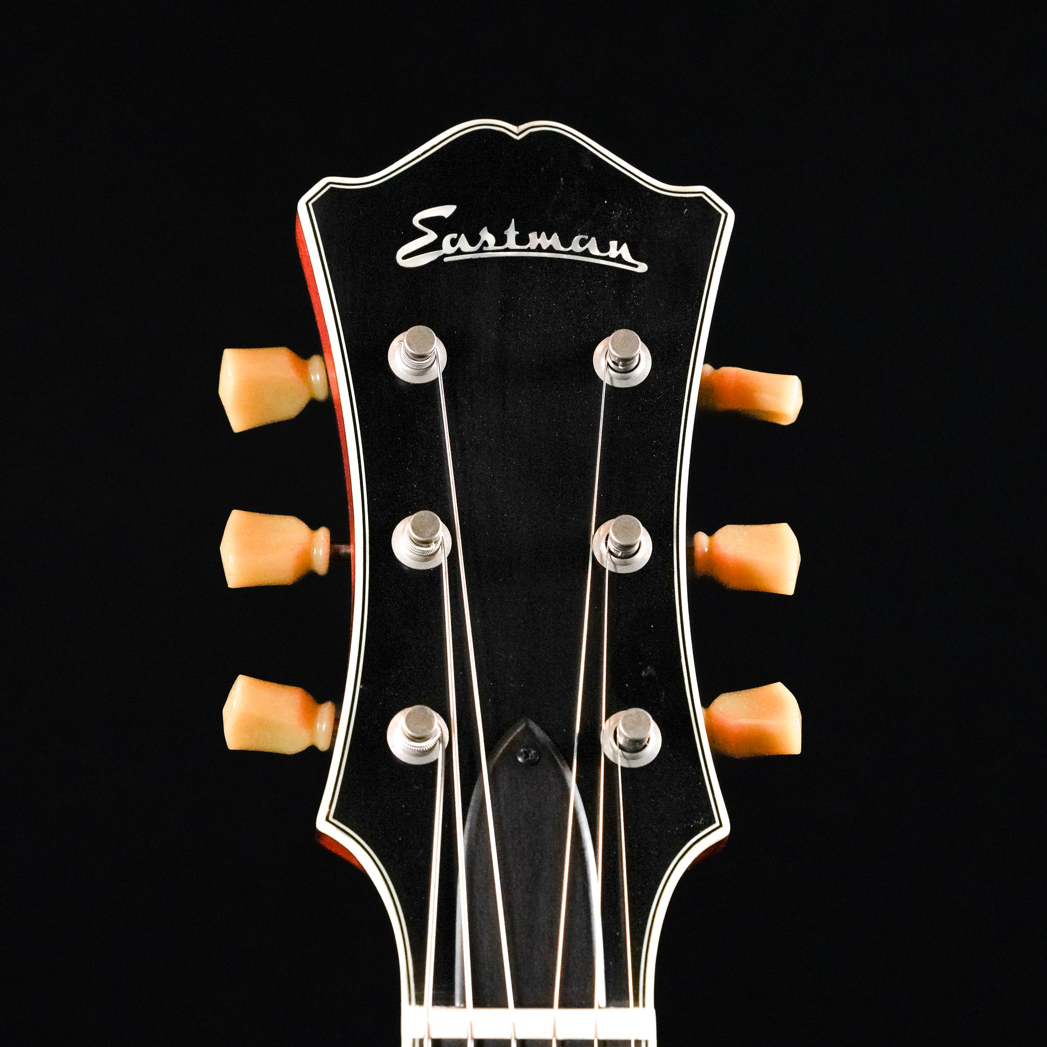 2025 Eastman T59/TV Semi-Hollow Electric Guitar - Amber Burst - Midwood Guitar