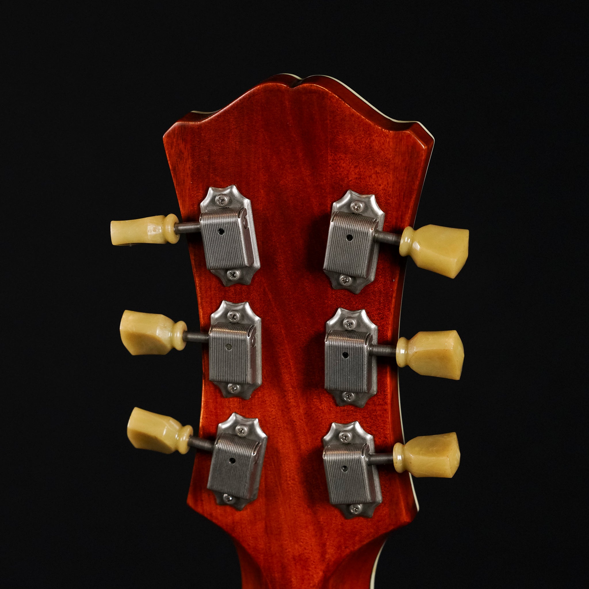2025 Eastman T59/TV Semi-Hollow Electric Guitar - Amber Burst - Midwood Guitar