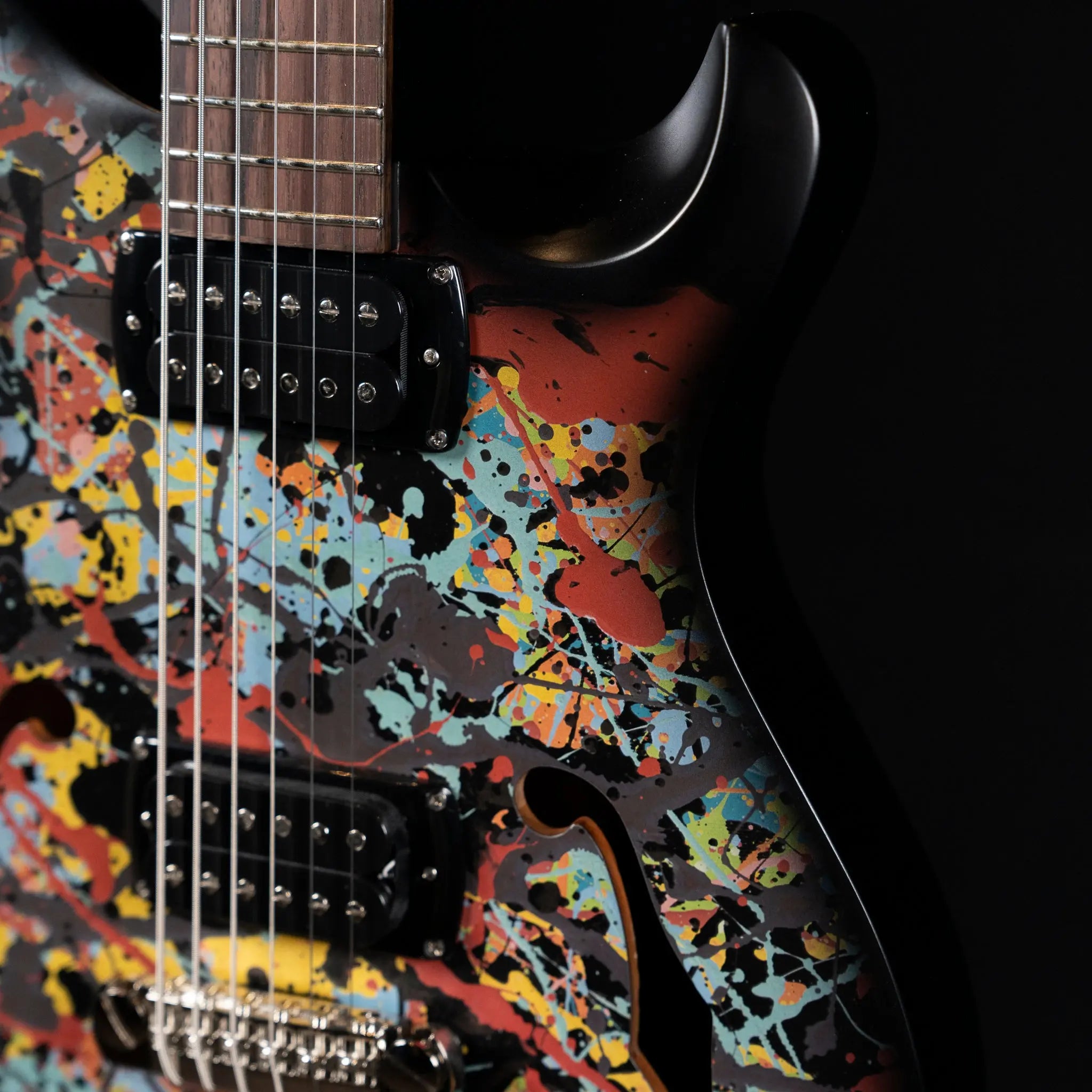 PRS SE Ed Sheeran “Cosmic Splash” Limited Edition – Hollowbody I Piezo Baritone - Midwood Guitar