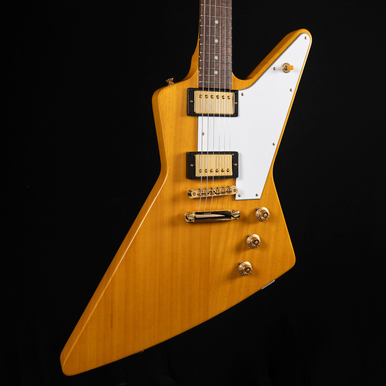 Epiphone 1958 Korina Explorer w/ White Pickguard - Aged Natural