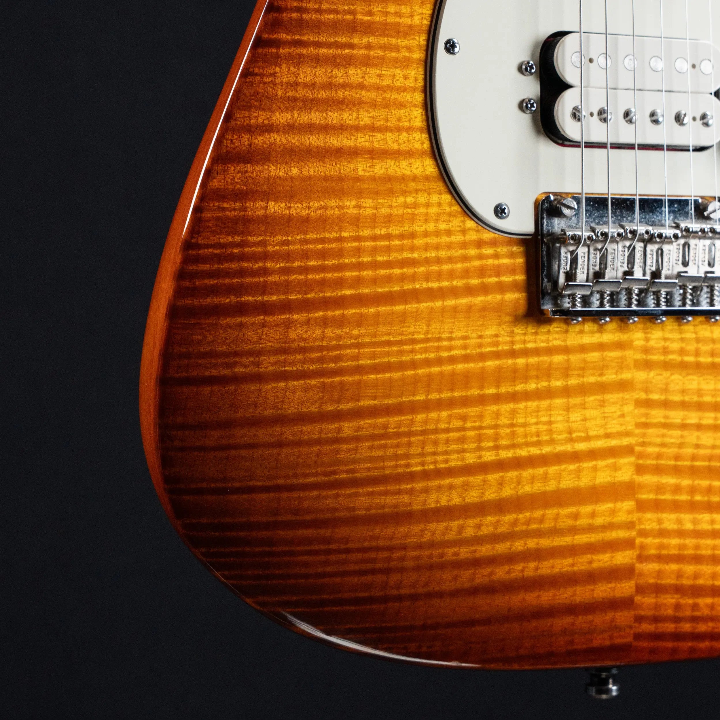 2012 Fender American Select Stratocaster Flame Maple HSS - Antique Sunburst | Preowned Fender