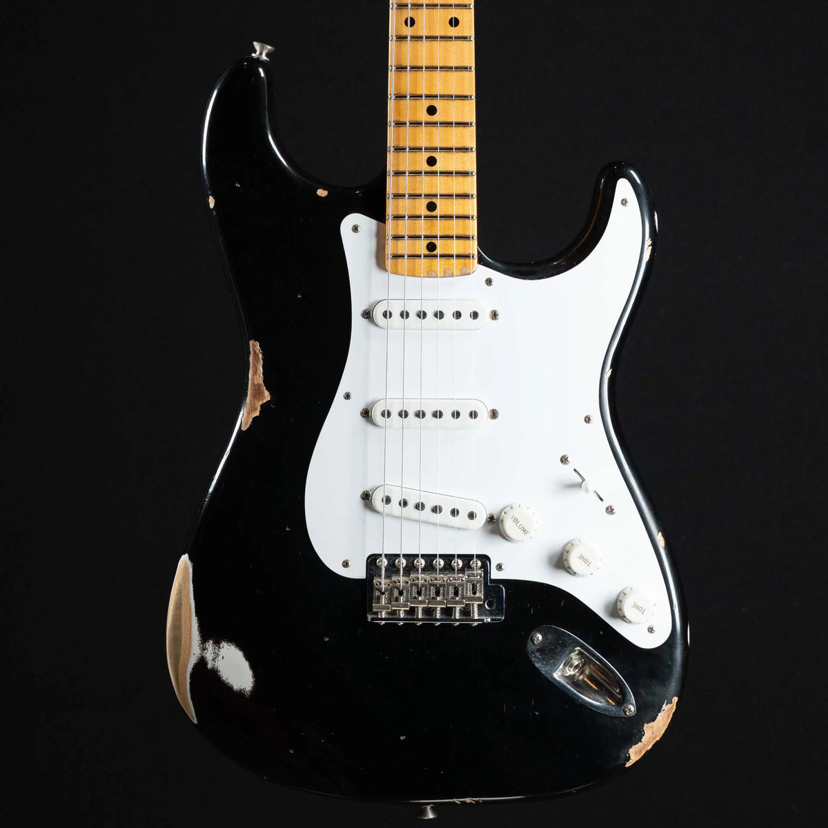 2024 Fender Custom Shop Limited Fat 1954 Stratocaster Relic Aged Black | Preowned