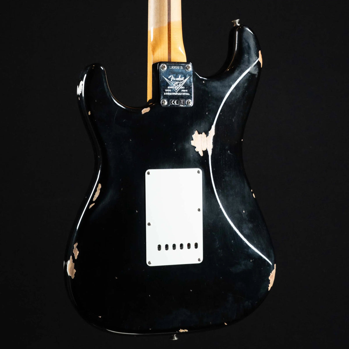2024 Fender Custom Shop Limited Fat 1954 Stratocaster Relic Aged Black | Preowned - Midwood Guitar