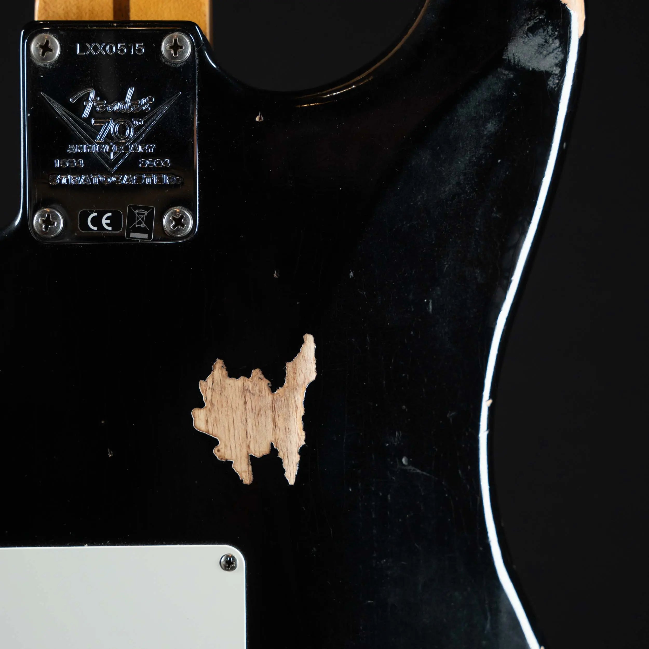 2024 Fender Custom Shop Limited Fat 1954 Stratocaster Relic Aged Black | Preowned - Midwood Guitar