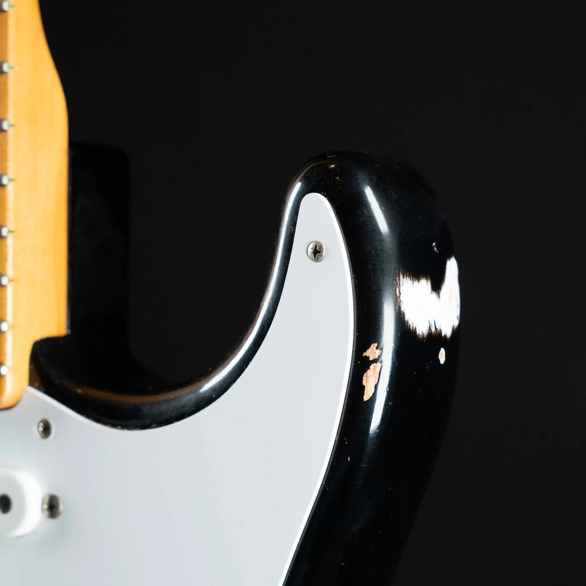 2024 Fender Custom Shop Limited Fat 1954 Stratocaster Relic Aged Black | Preowned - Midwood Guitar