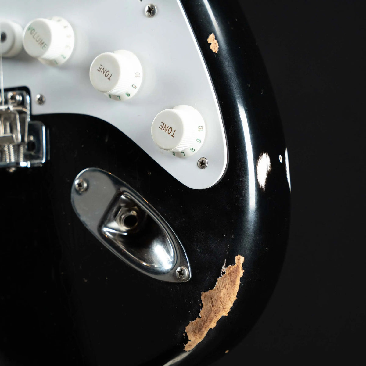 2024 Fender Custom Shop Limited Fat 1954 Stratocaster Relic Aged Black | Preowned - Midwood Guitar