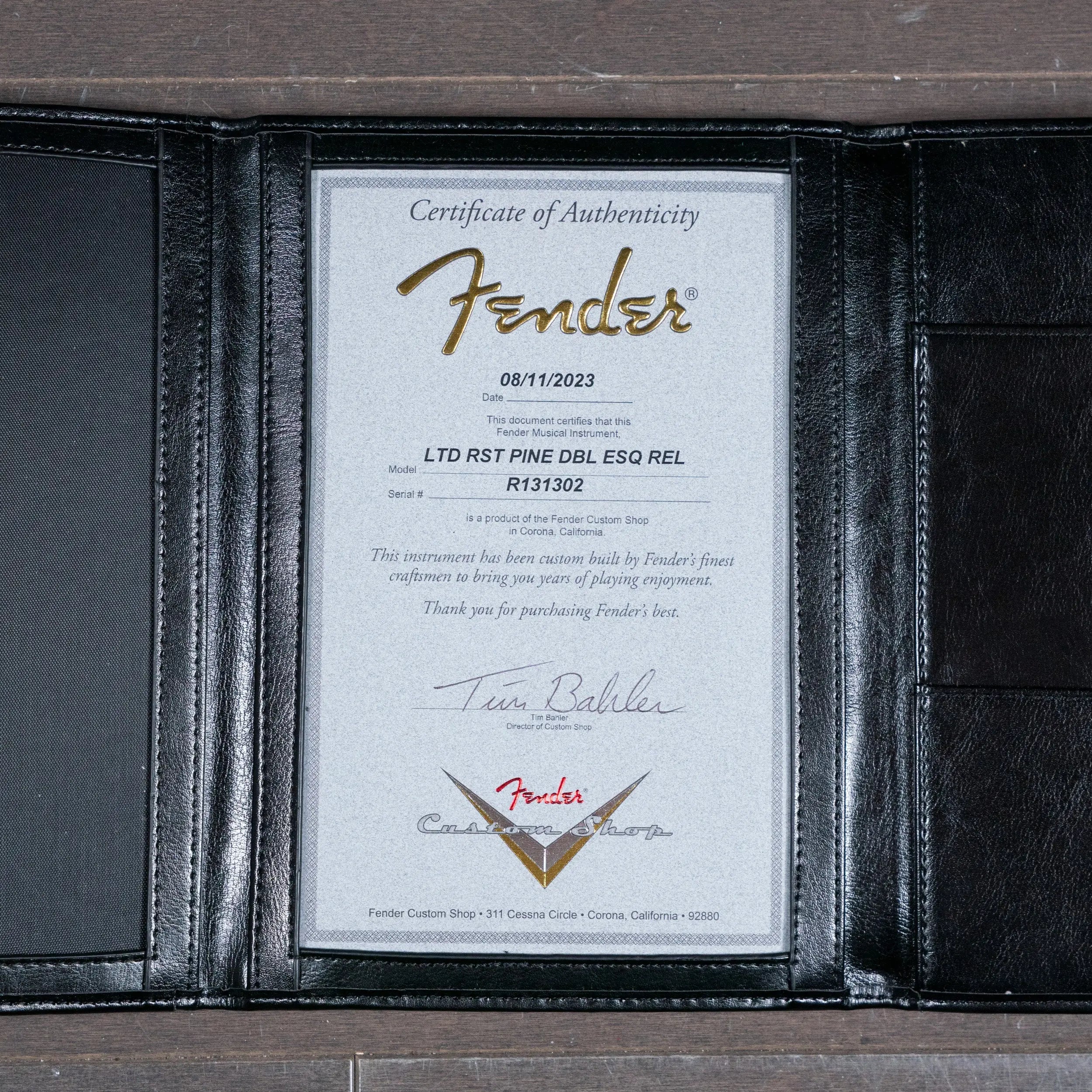 2023 Fender Custom Shop Double Esquire Relic - Two-Tone Sunburst | Preowned Fender Custom Shop