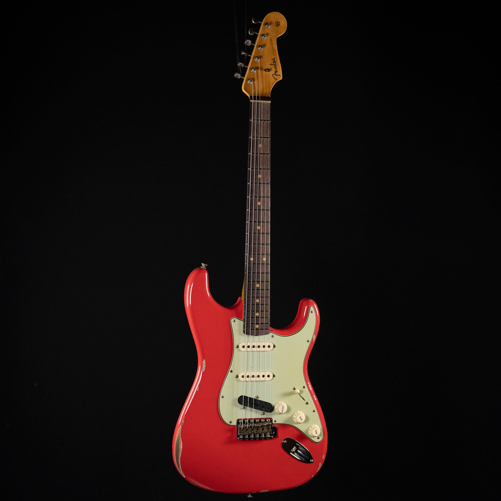 Fender Custom Shop ’62 Stratocaster Relic Electric Guitar – Fiesta Red - Midwood Guitar