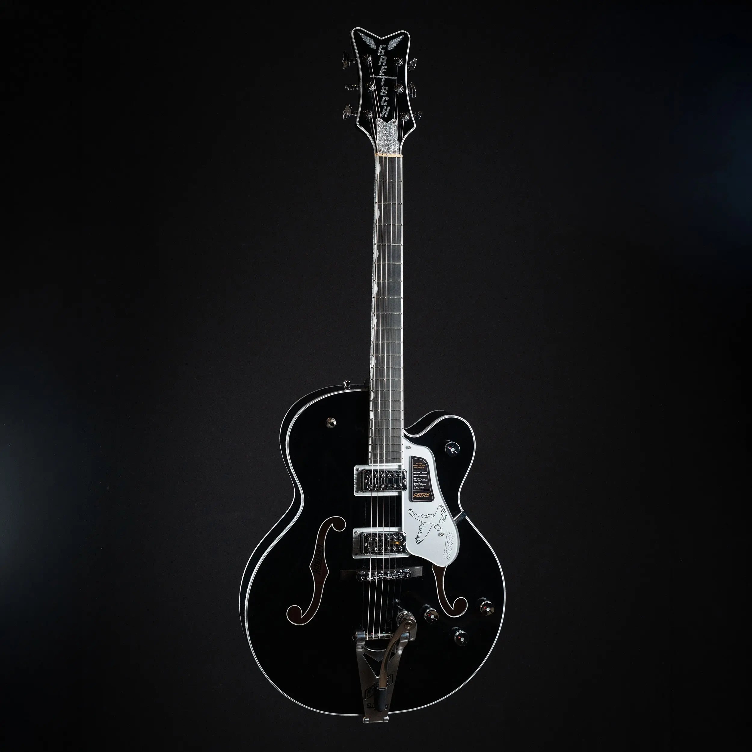 Gretsch Falcon Hollowbody with String-Thru Bigsby - Black Gretsch
