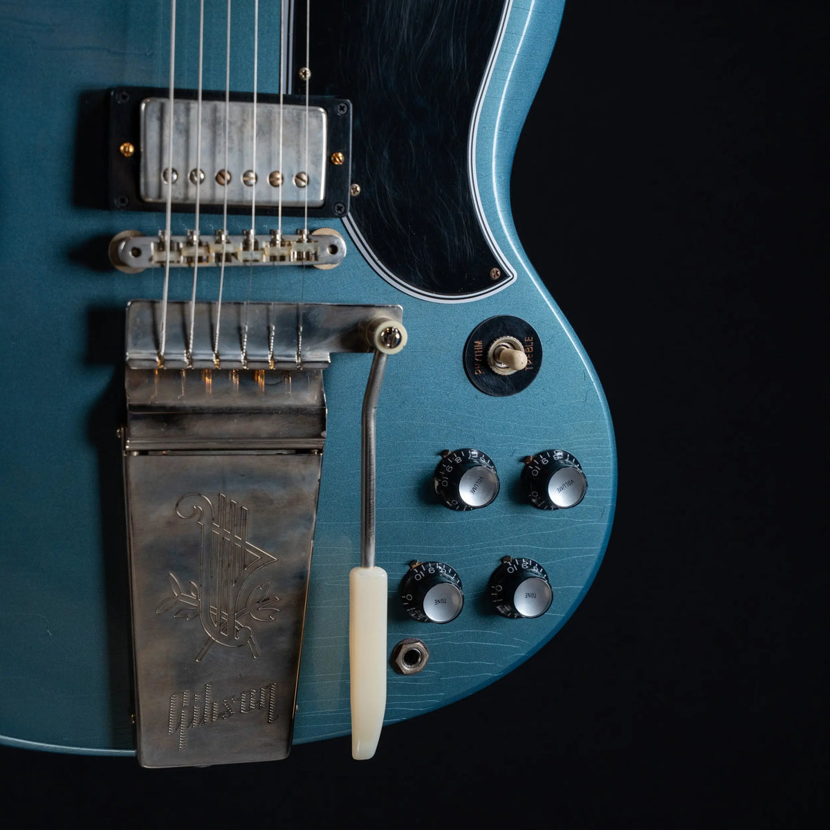 Gibson Murphy Lab 1964 SG Standard w/ Maestro Vibrola Ultra Light Aged - Pelham Blue Gibson
