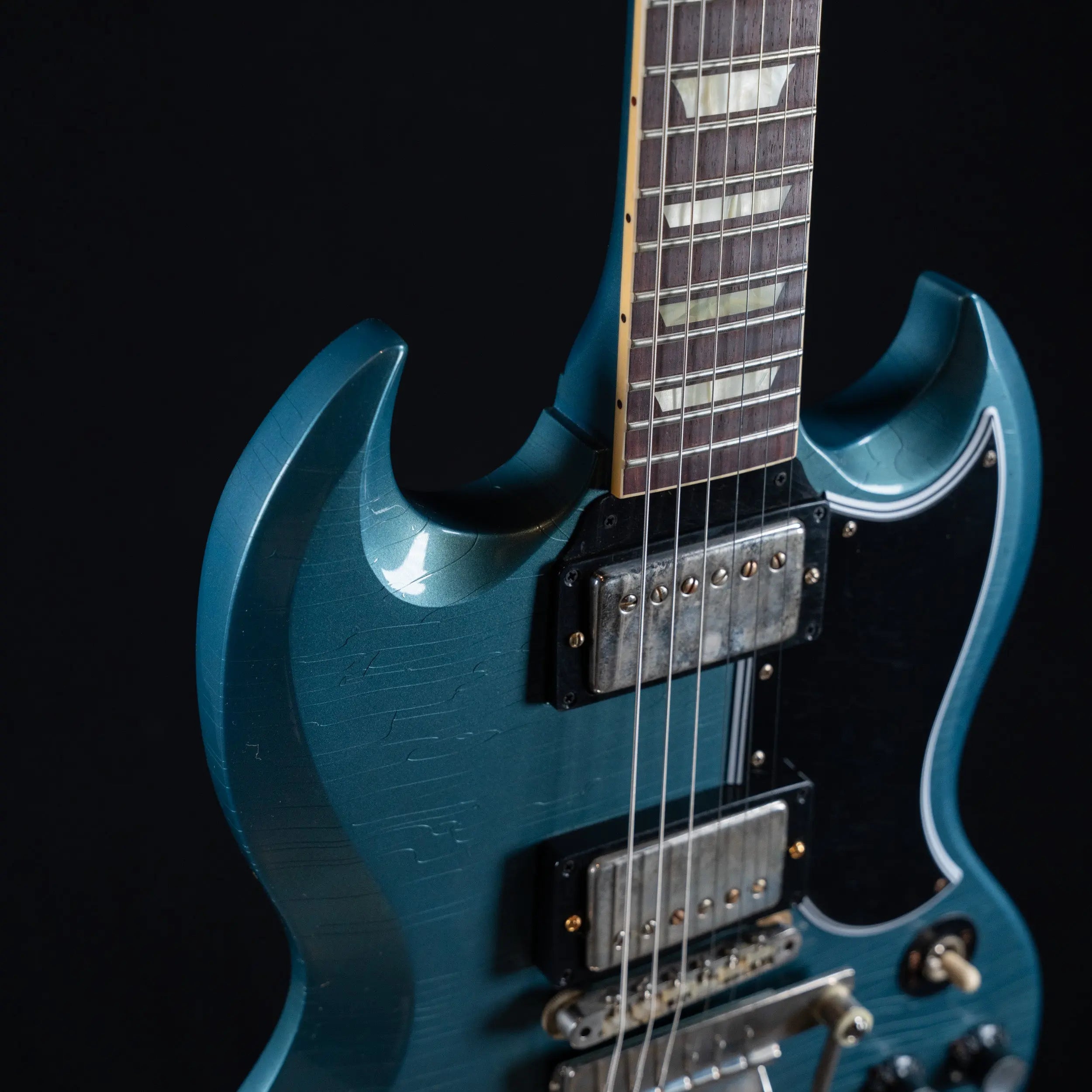 Gibson Murphy Lab 1964 SG Standard w/ Maestro Vibrola Ultra Light Aged - Pelham Blue Gibson
