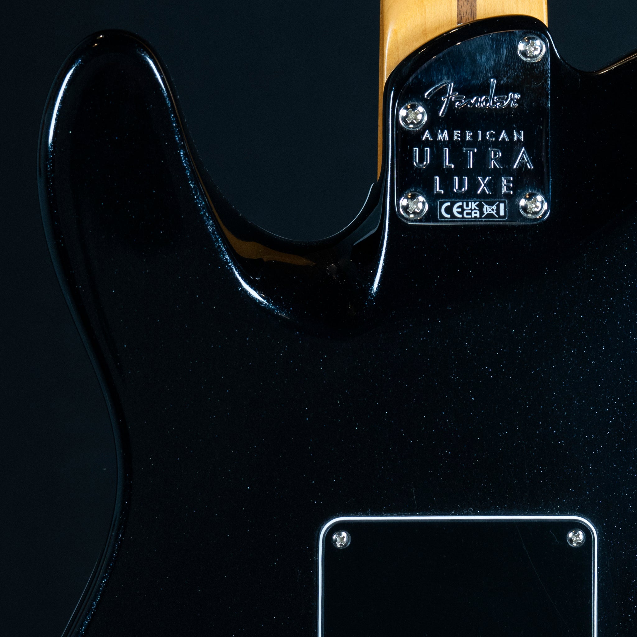 2025 Fender American Ultra Luxe Tele Floyd Rose HH - Mystic Black | Preowned