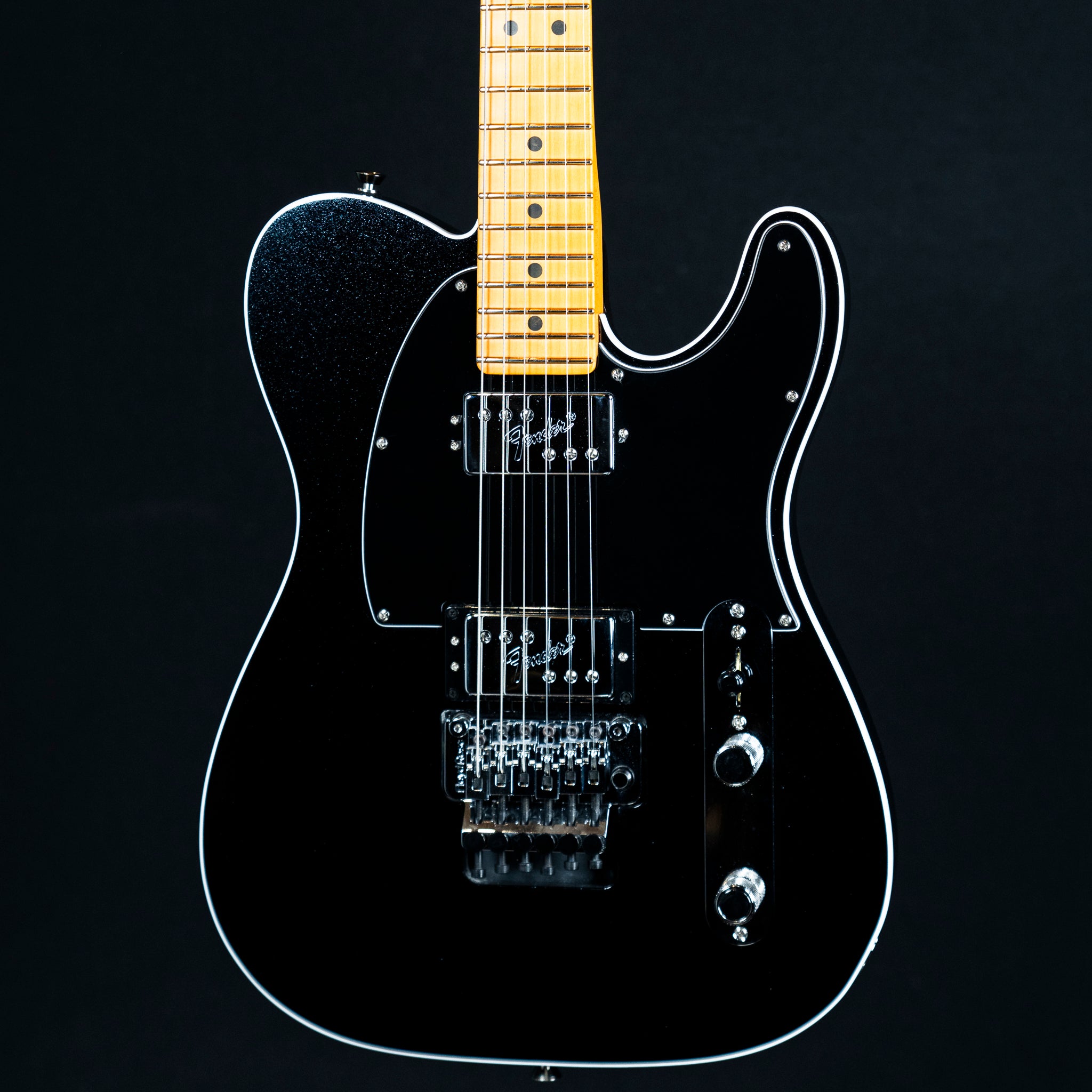 2025 Fender American Ultra Luxe Tele Floyd Rose HH - Mystic Black | Preowned