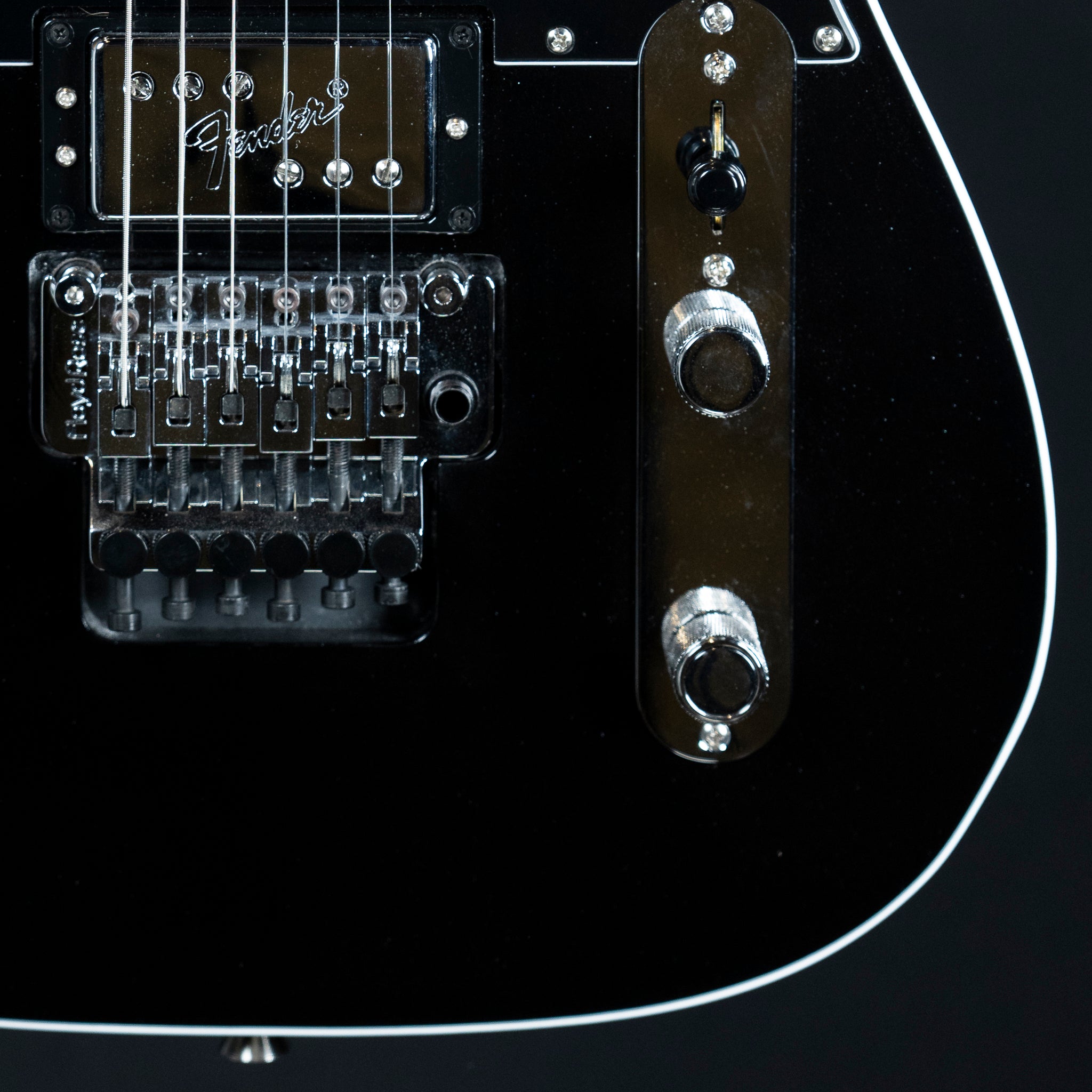 2025 Fender American Ultra Luxe Tele Floyd Rose HH - Mystic Black | Preowned