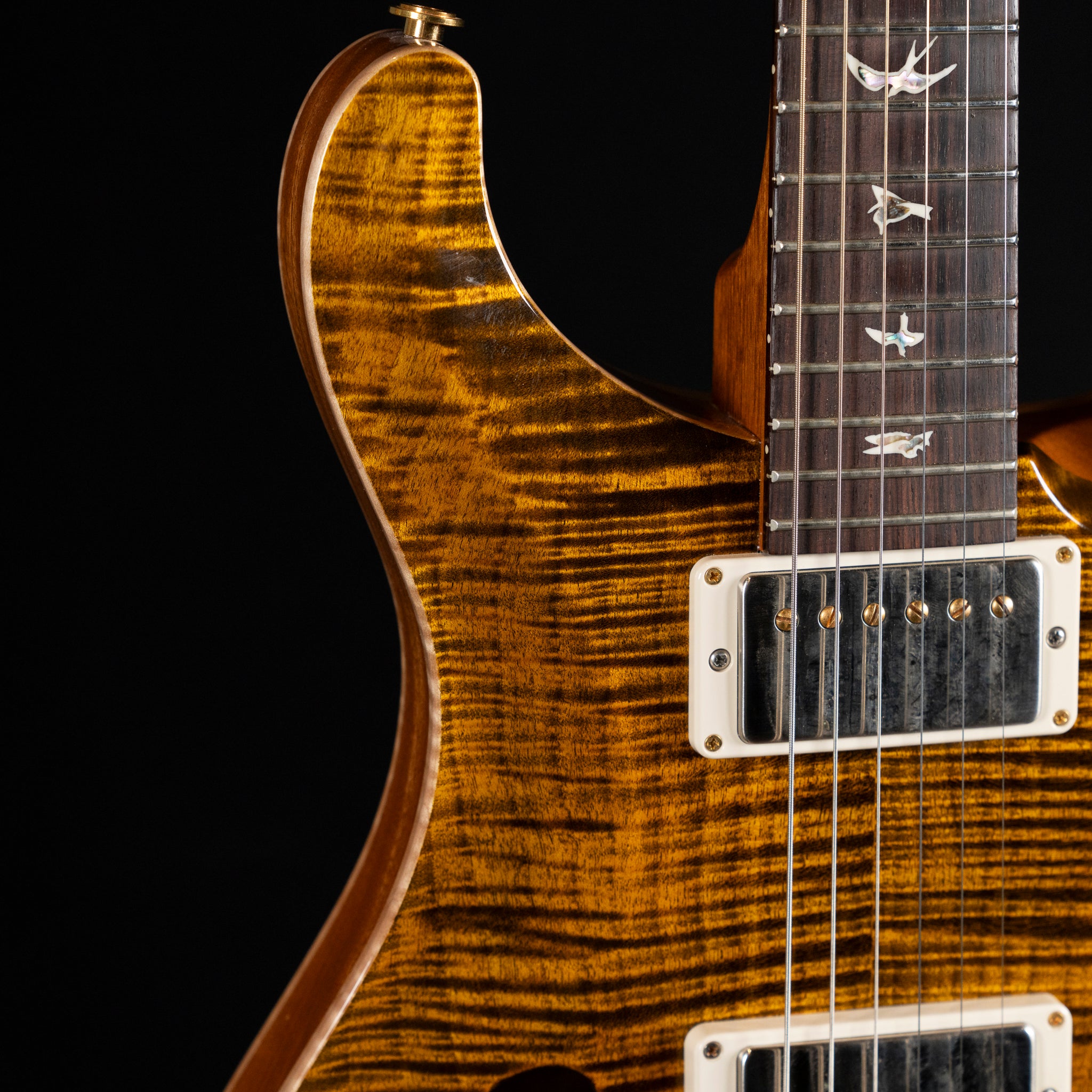 2020 PRS Hollowbody II Piezo 10-Top - Yellow Tiger - Midwood Guitar