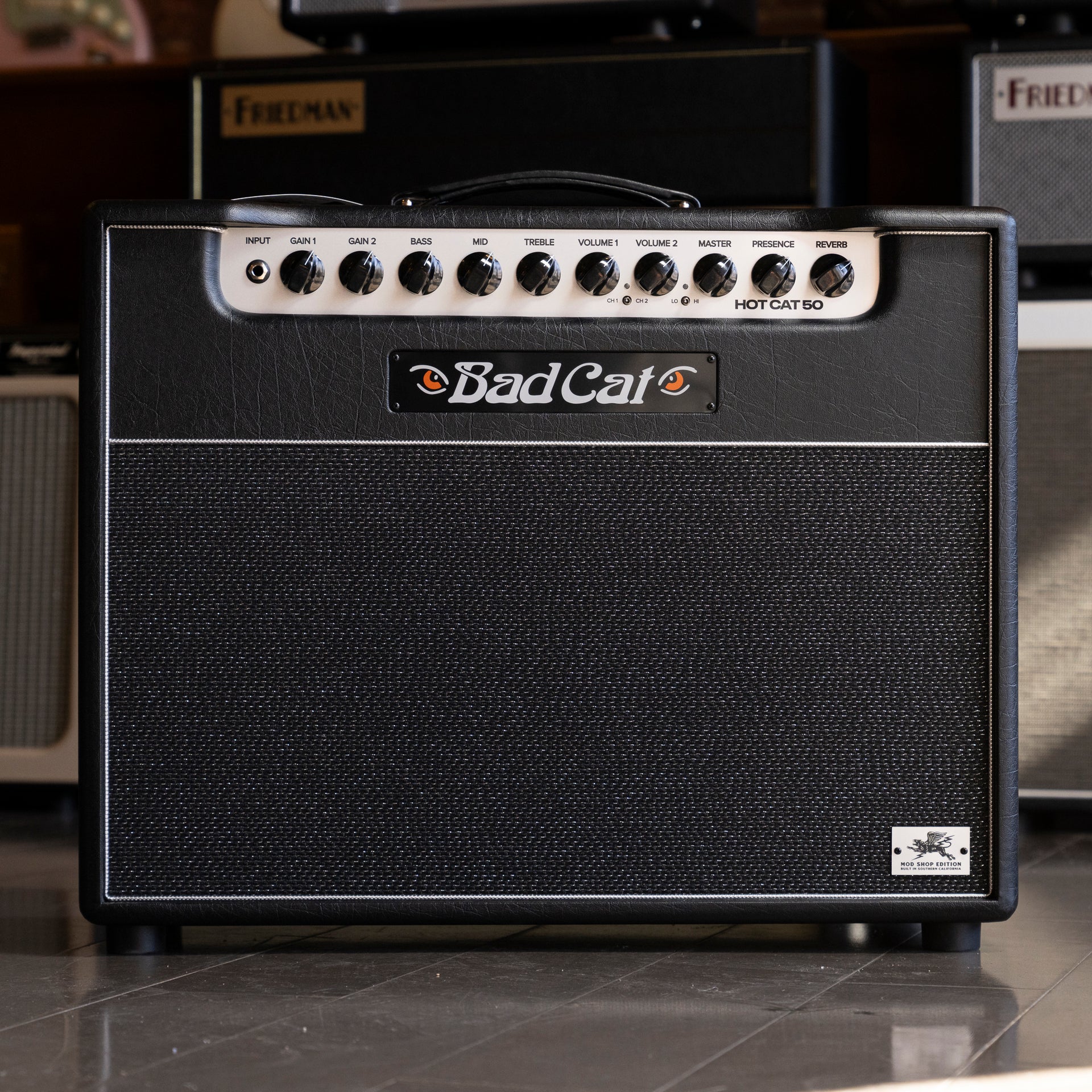 Bad Cat Mod Shop Hot Cat 50 Tube Amplifier 1X12 Combo