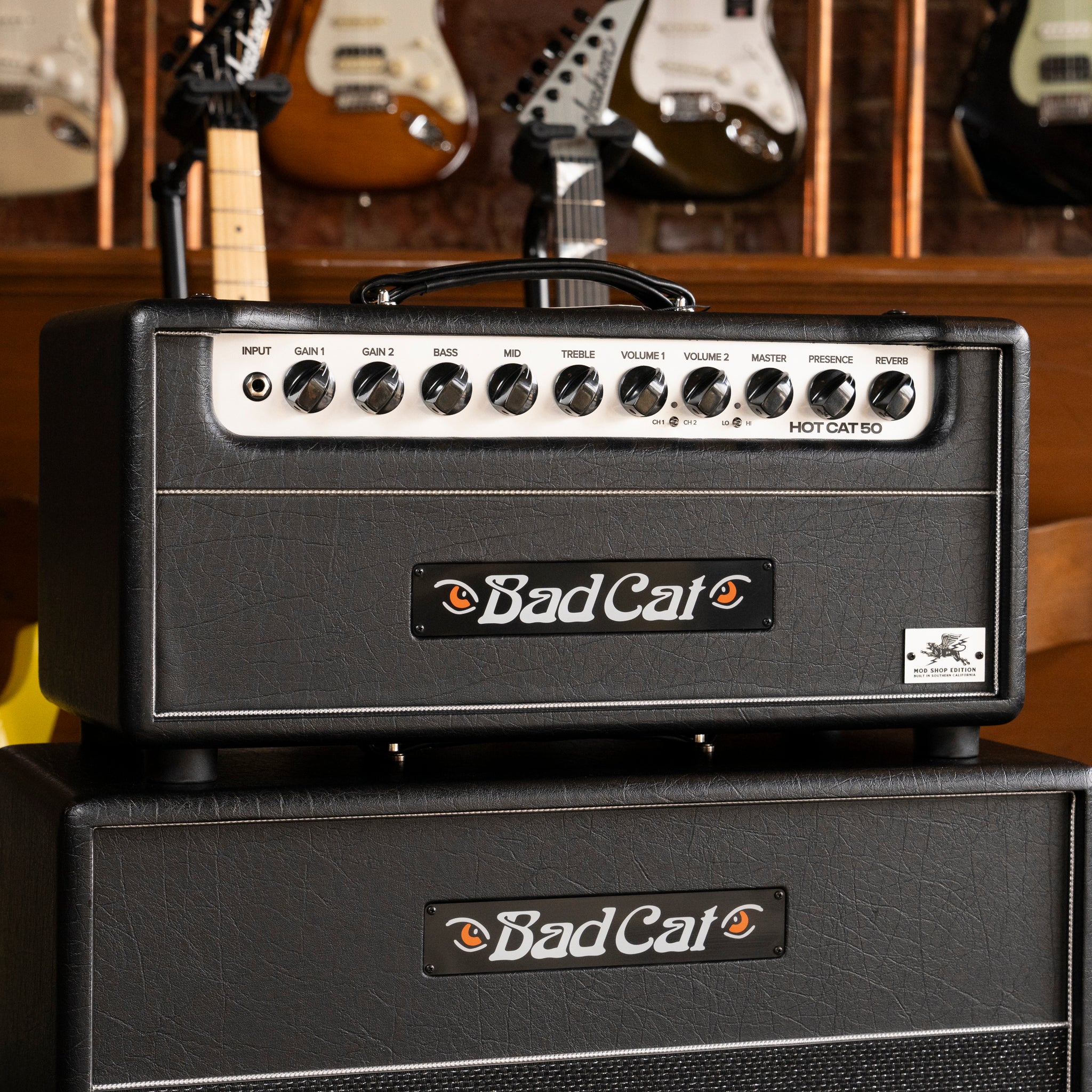 Bad Cat Mod Shop Hot Cat 50 Tube Amplifier Head - Midwood Guitar