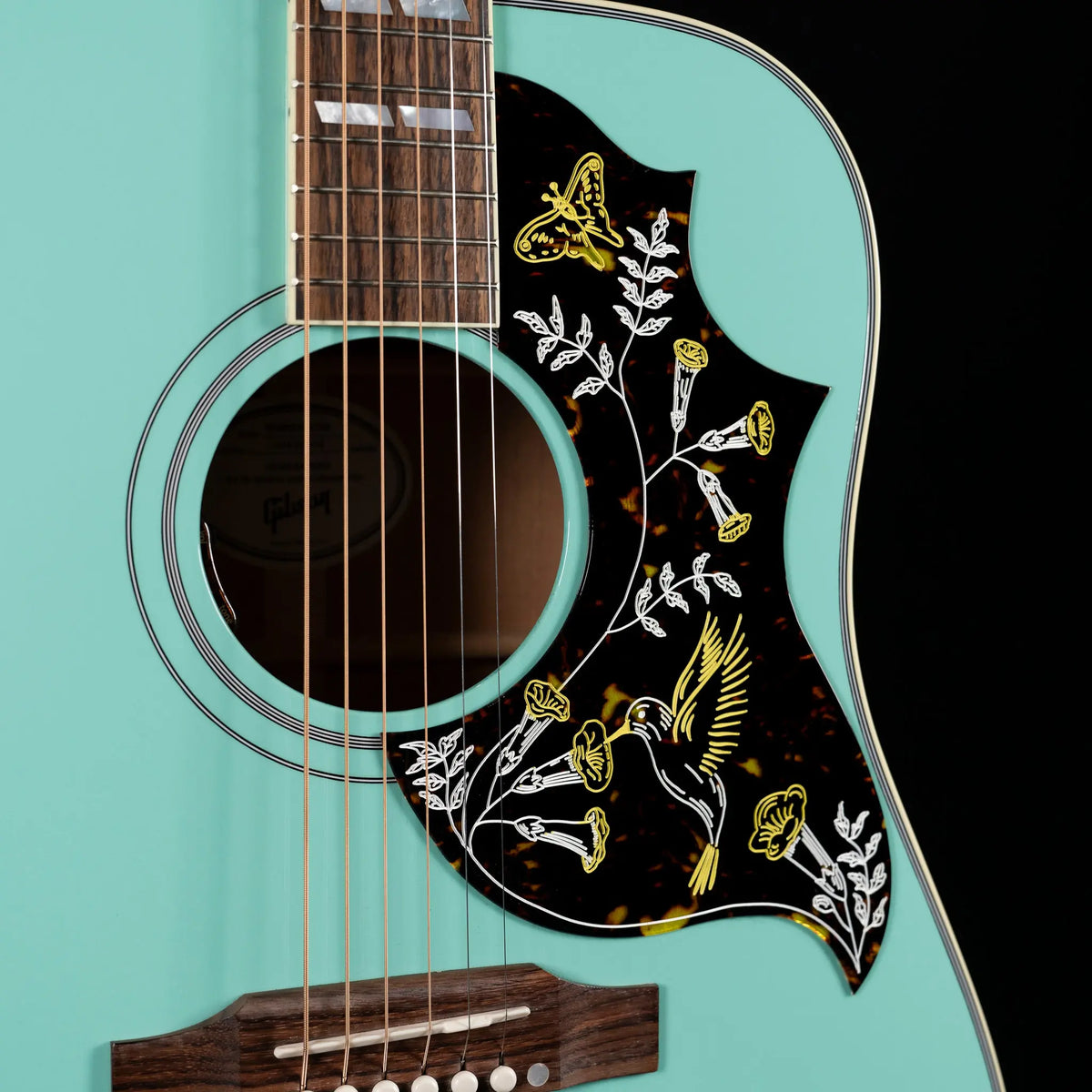 Gibson Hummingbird Standard Acoustic/Electric Guitar – Southwestern Turquoise Gibson