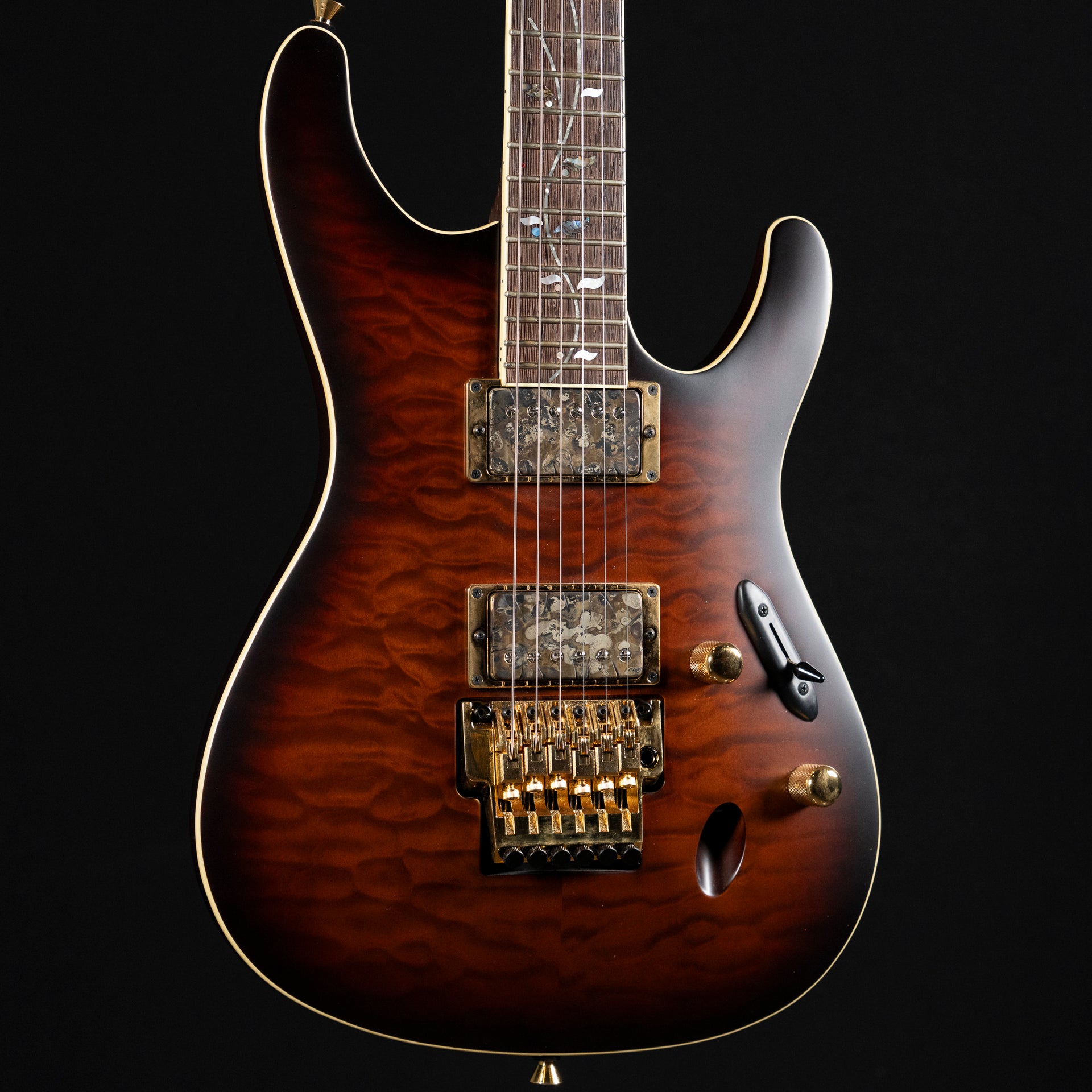 2014 Ibanez J Custom JCS20146U Electric Guitar – Spessartine Garnet Flat